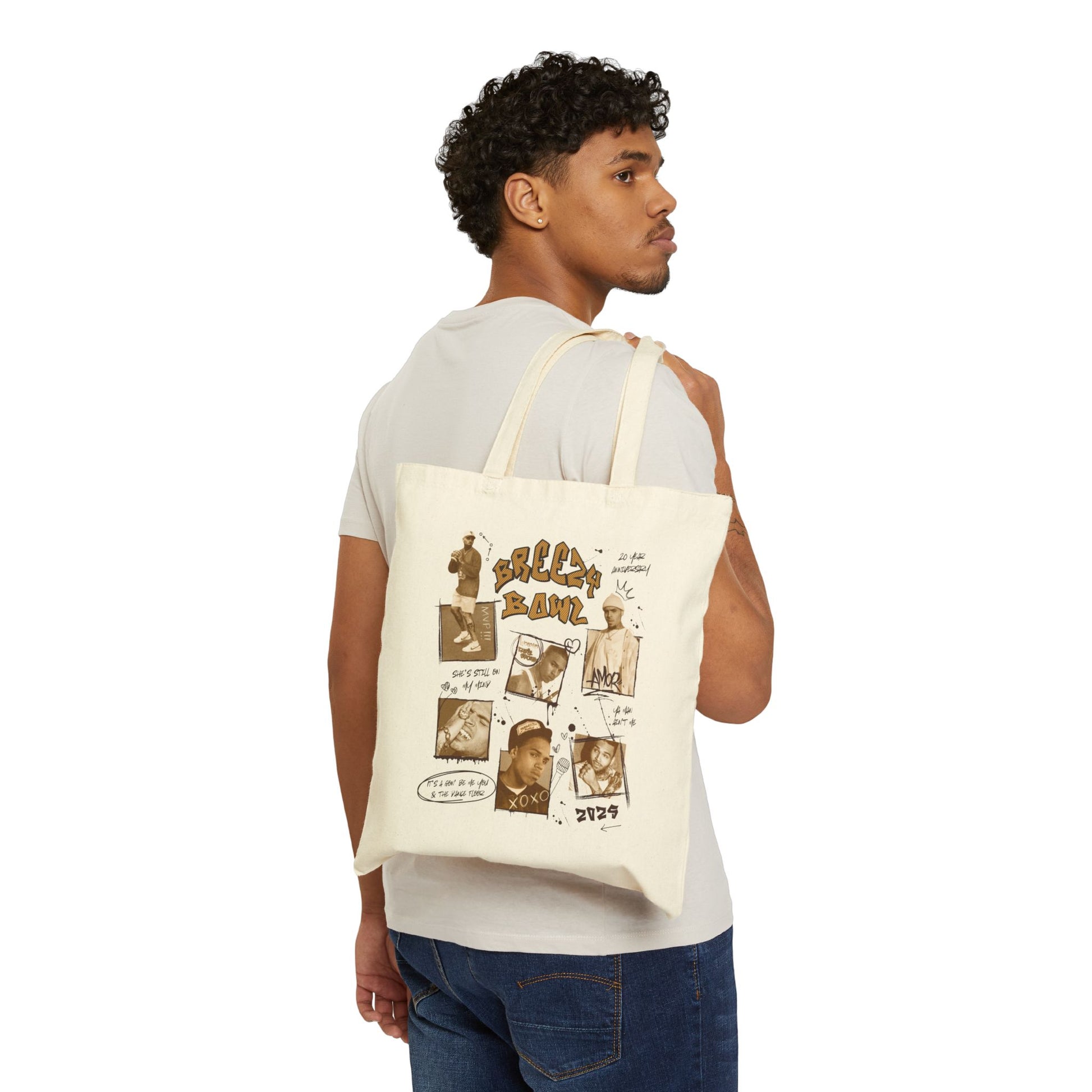 Breezy Inspired Canvas Tote Bag