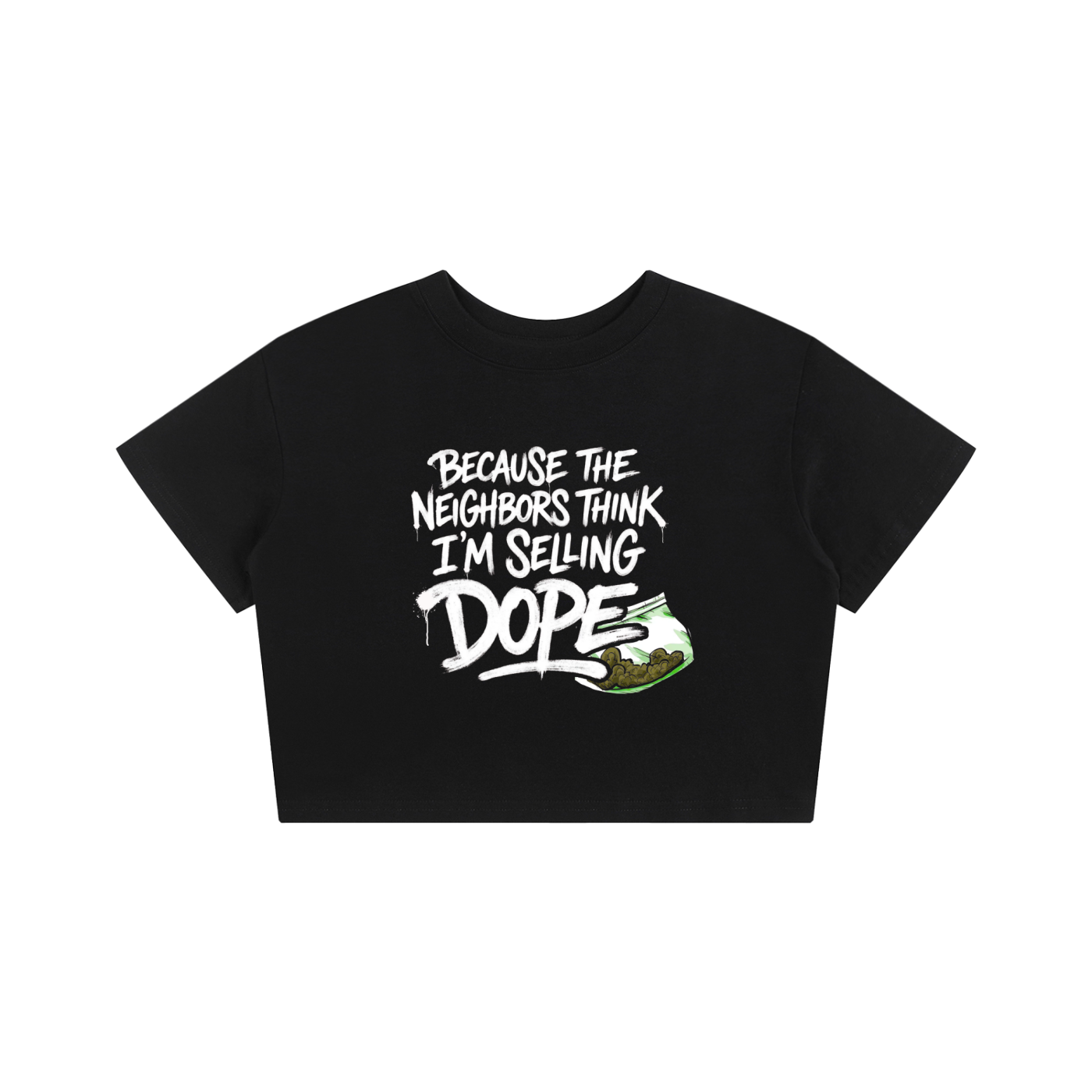 J Cole Inspired Neighbors Black Baby Tee