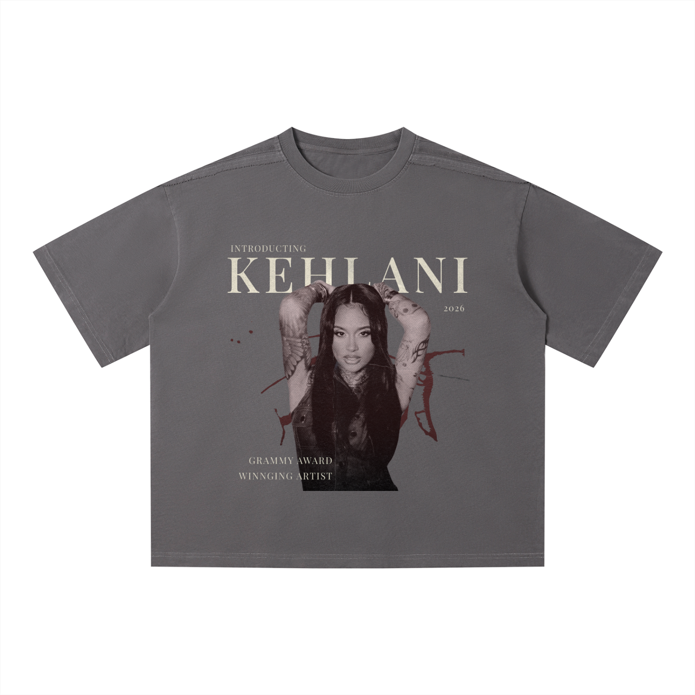 Kehlani Grammy Inspired Vintage Wash Boxy T-Shirt