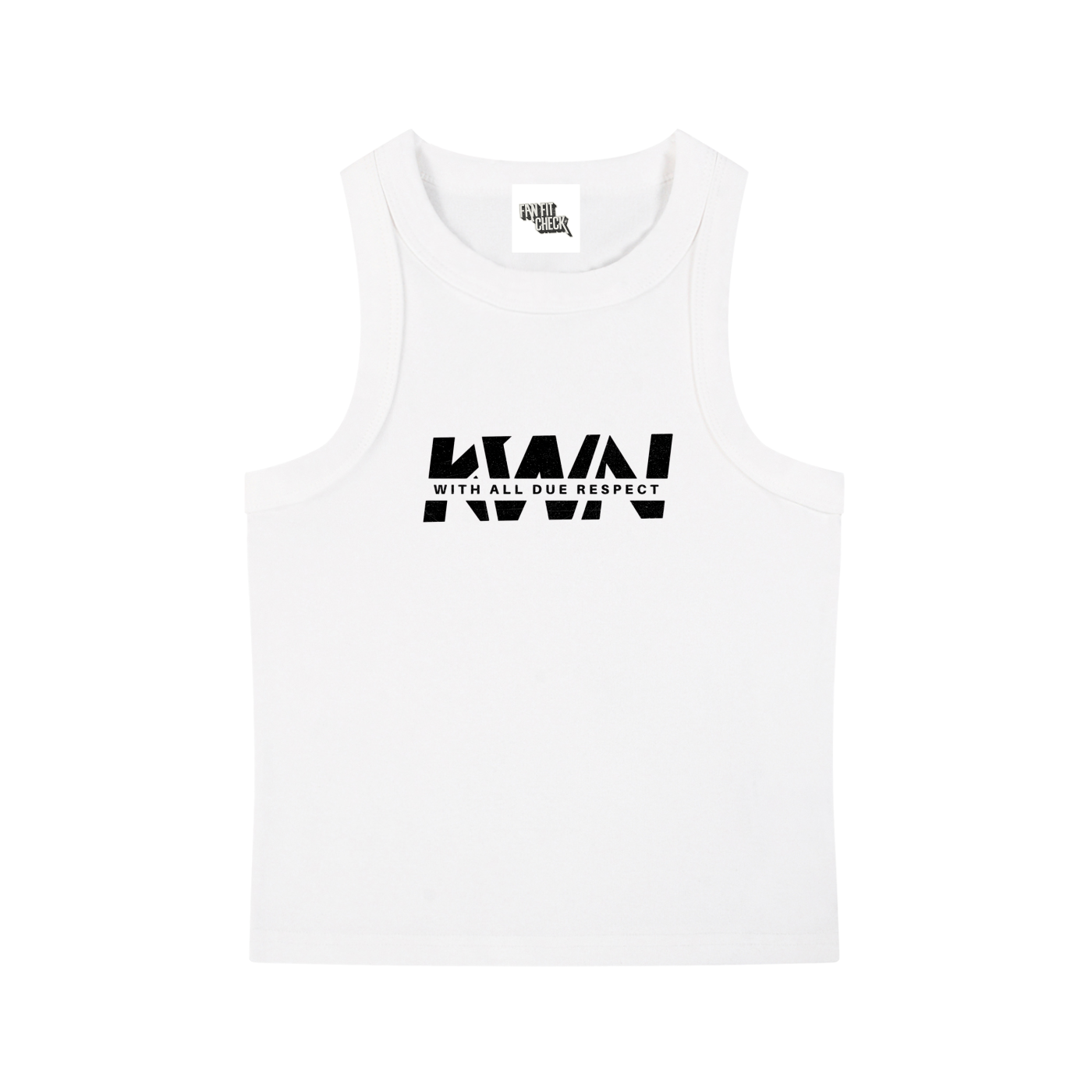 KWN Inspired Black Logo Washed Tank Top