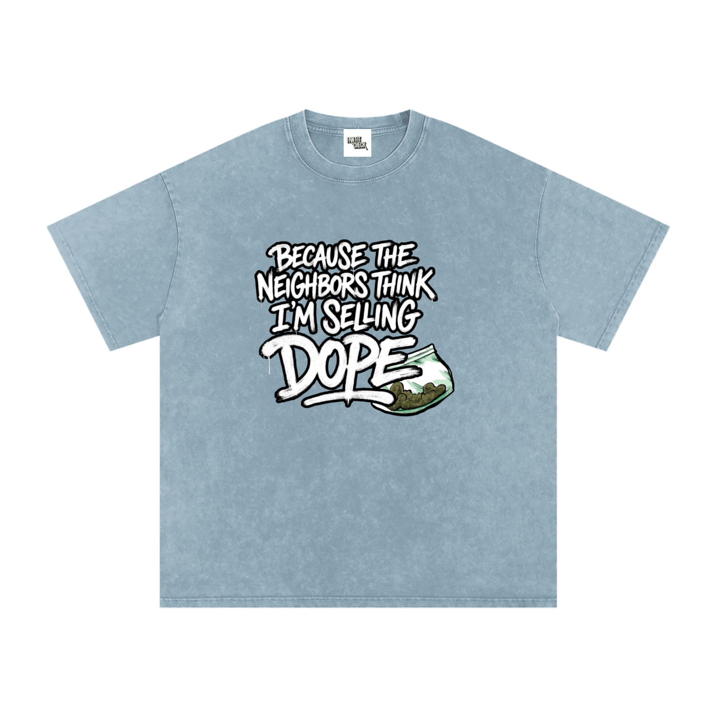 Spray Painted Neighbors J Cole Inspired Washed T-Shirt