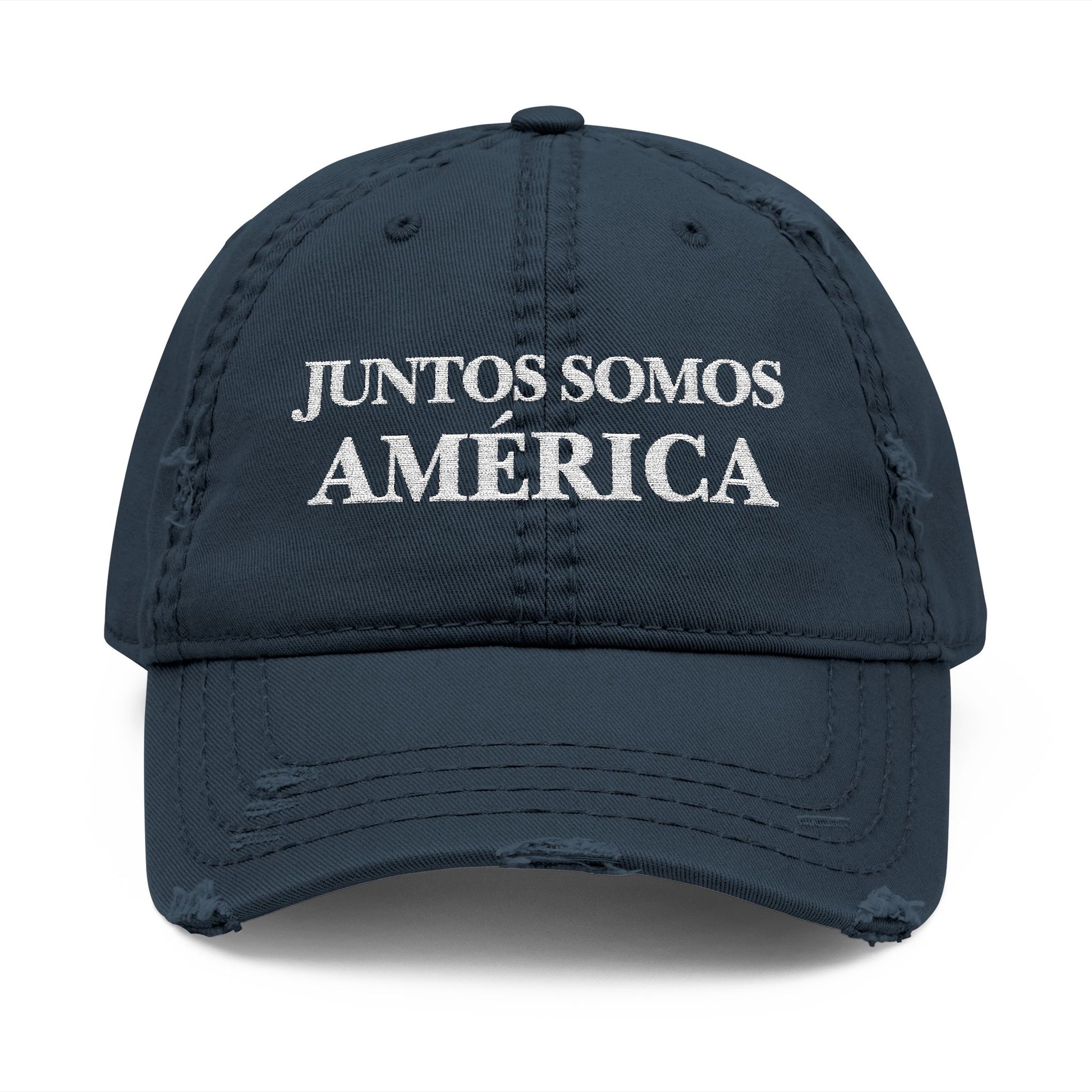 LA NUEVA GORRA AMERICANA - Distressed Embroidered Dad Hat
