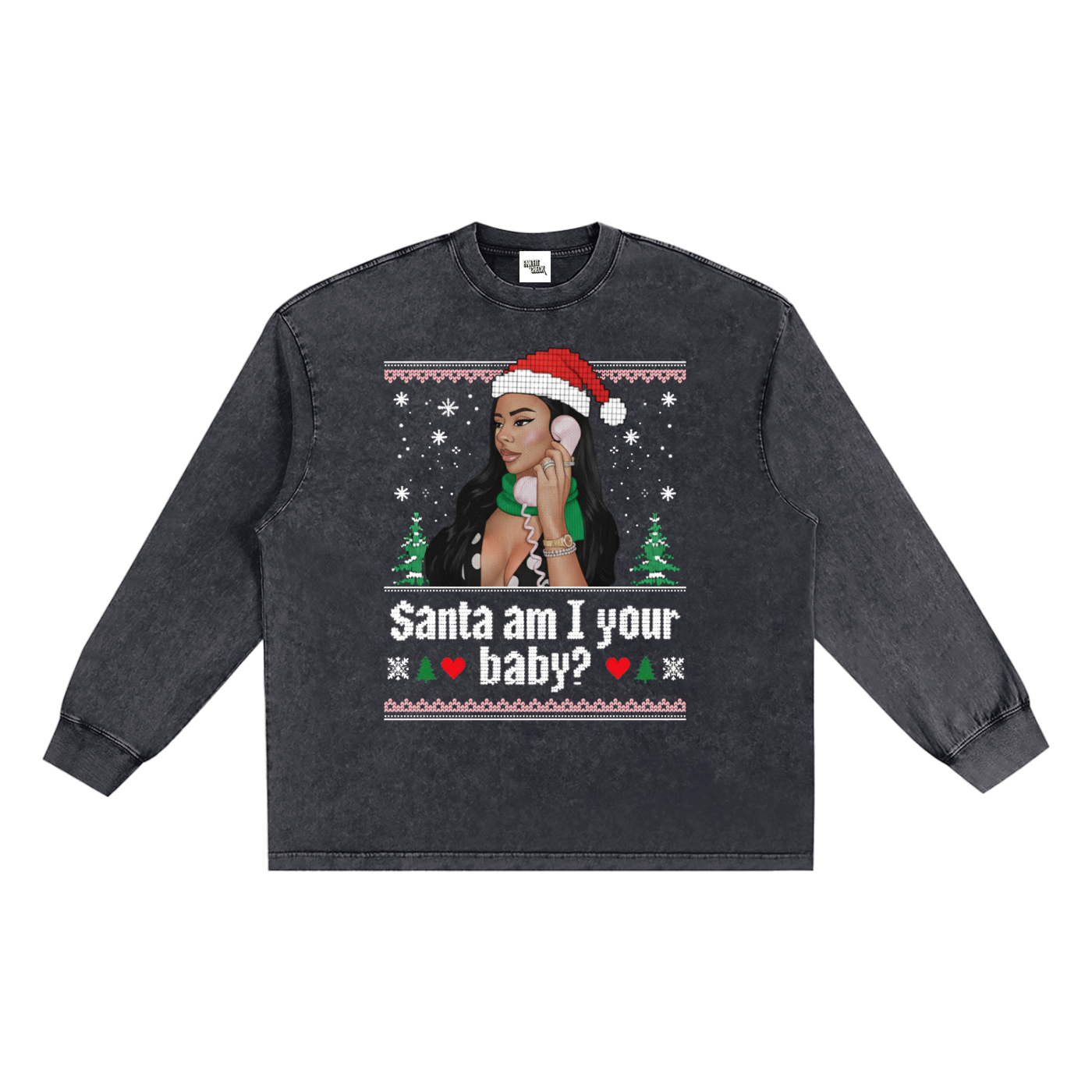 Winter Wear,Fall Wear,Concert Wear,Holiday Shirt,Ugly Christmas Long Sleeve,Holiday Wear,Gift for her,Stocking Stuffer,Holiday Party,Street Style