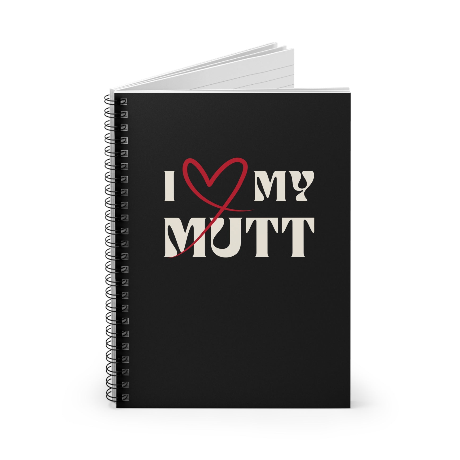 I ❤️ My Mutt Spiral Notebook Journal