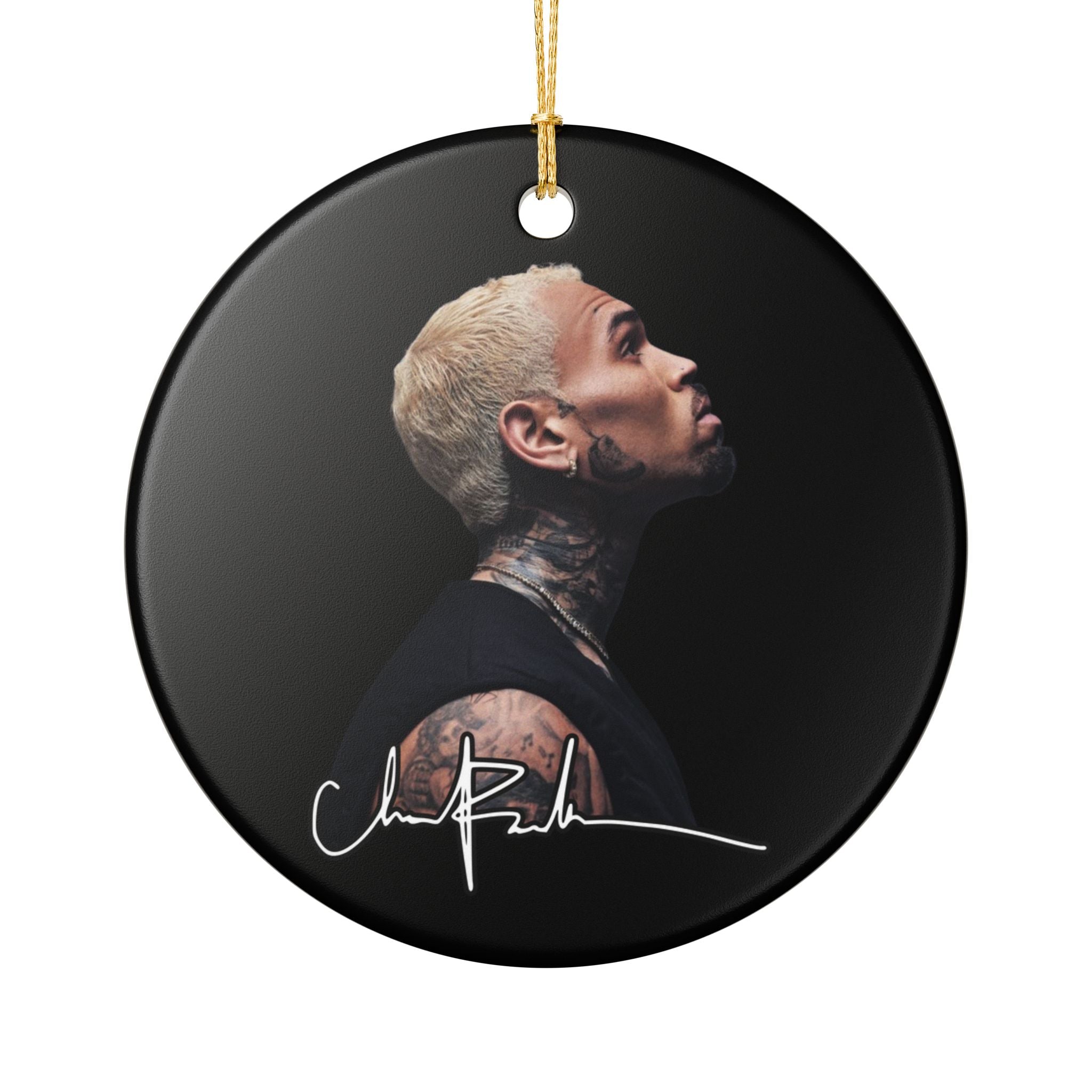 Breezy Signature Ornament (1pc), Chris Brown Inspired Christmas Decor