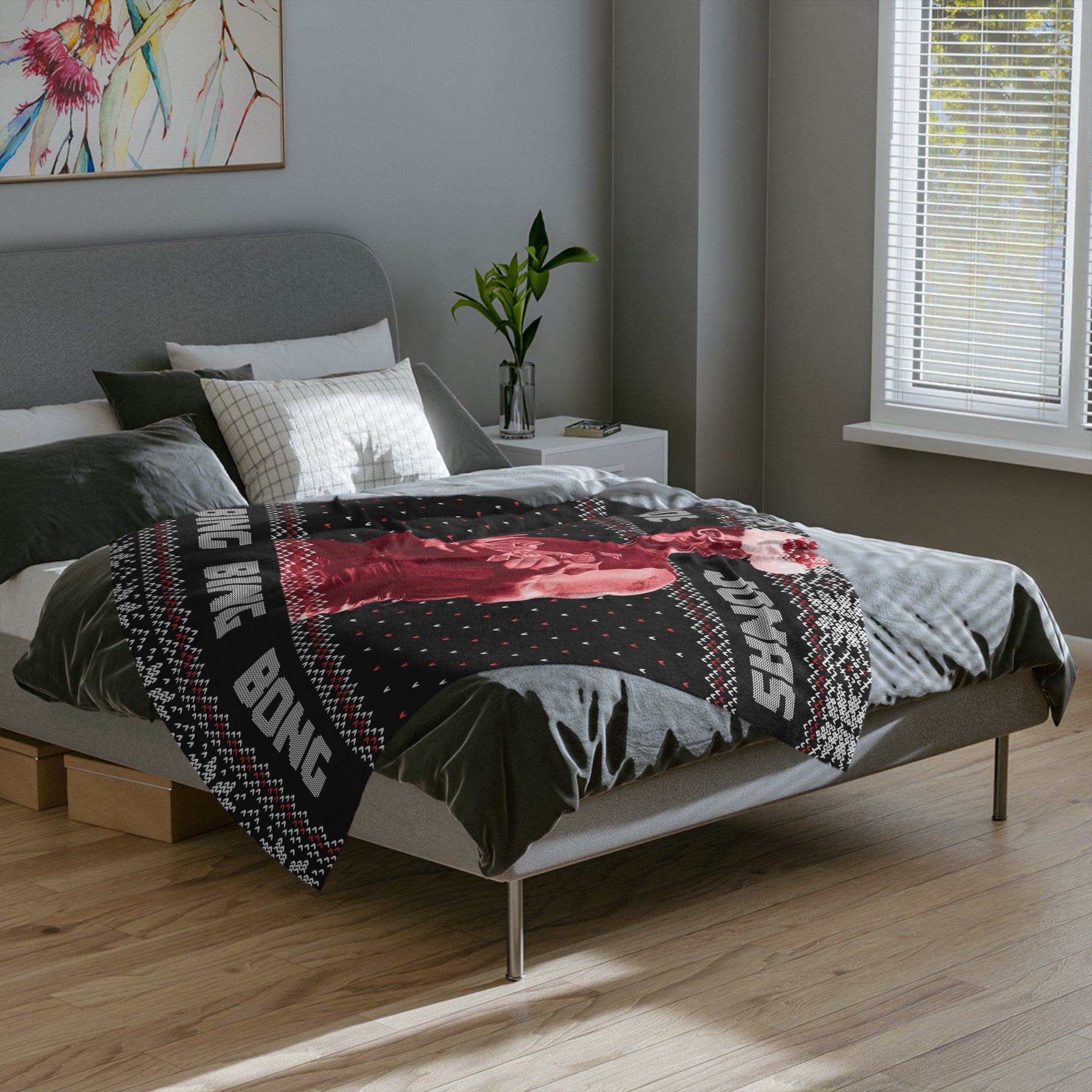 Joe Bing Bing Bing Inspired Christmas Throw Blanket