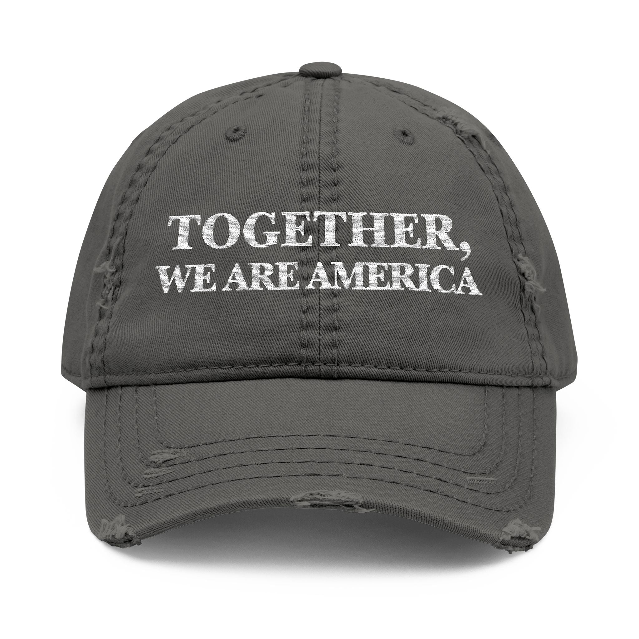 THE NEW AMERICAN HAT - Distressed Embroidered Dad Hat