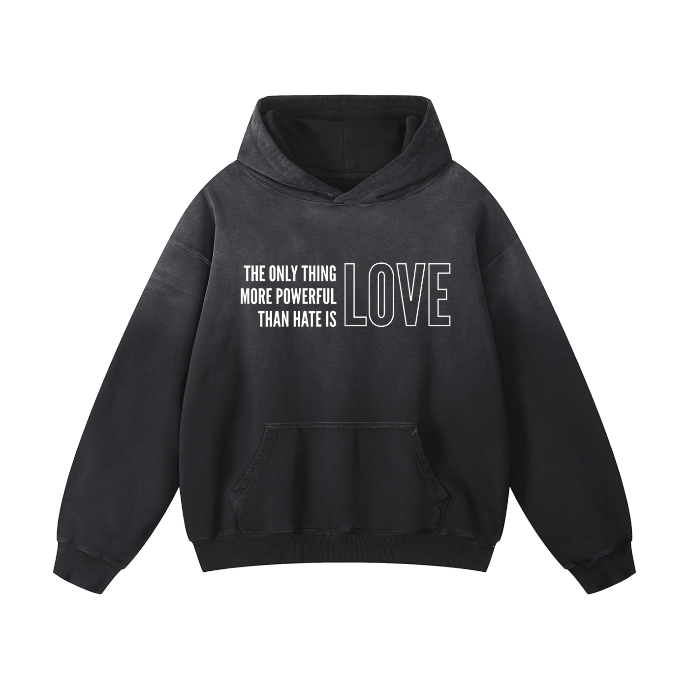 THE POWER OF LOVE - Sunfade Oversized Hoodie