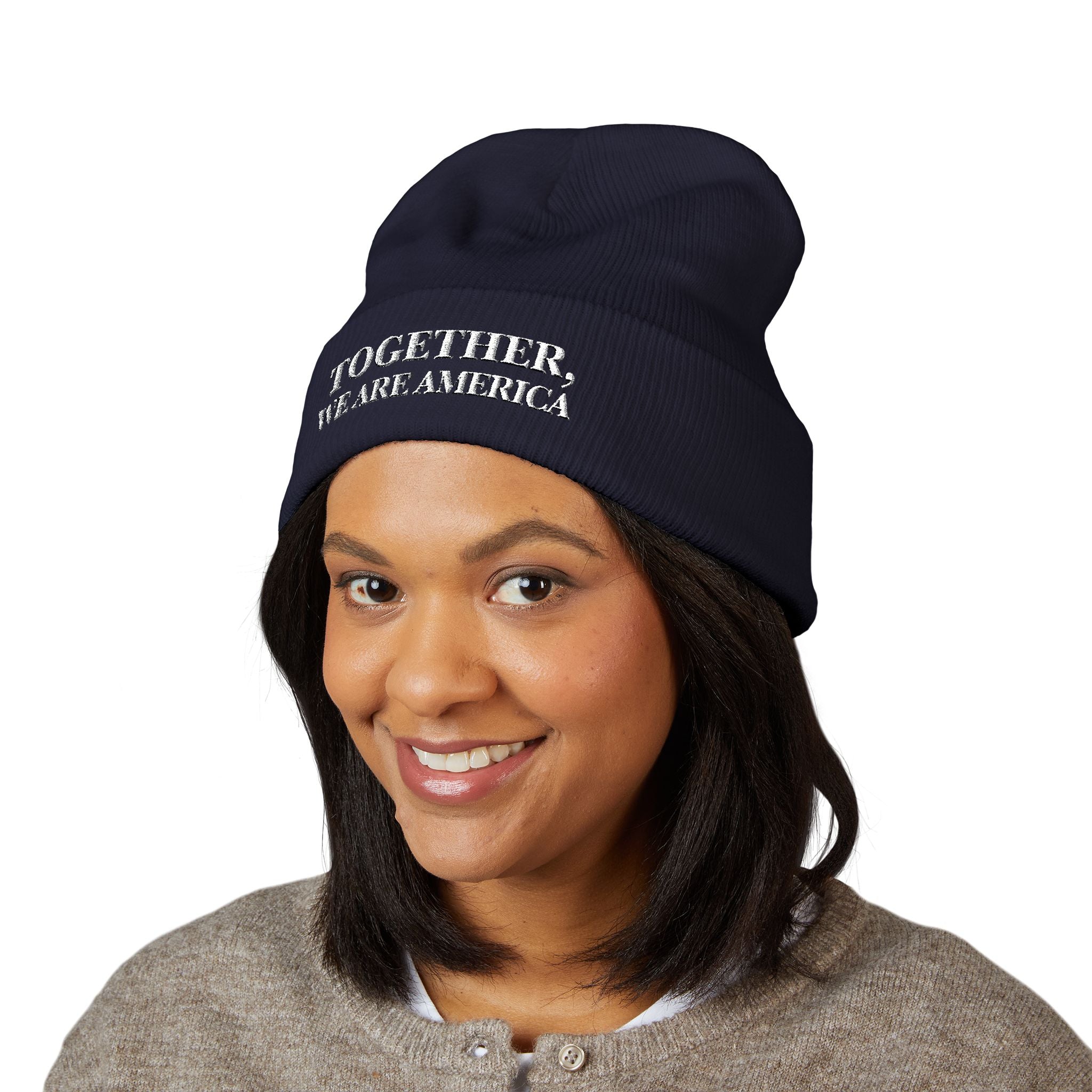 THE NEW AMERICAN HAT - Embroidered Cuffed Beanie