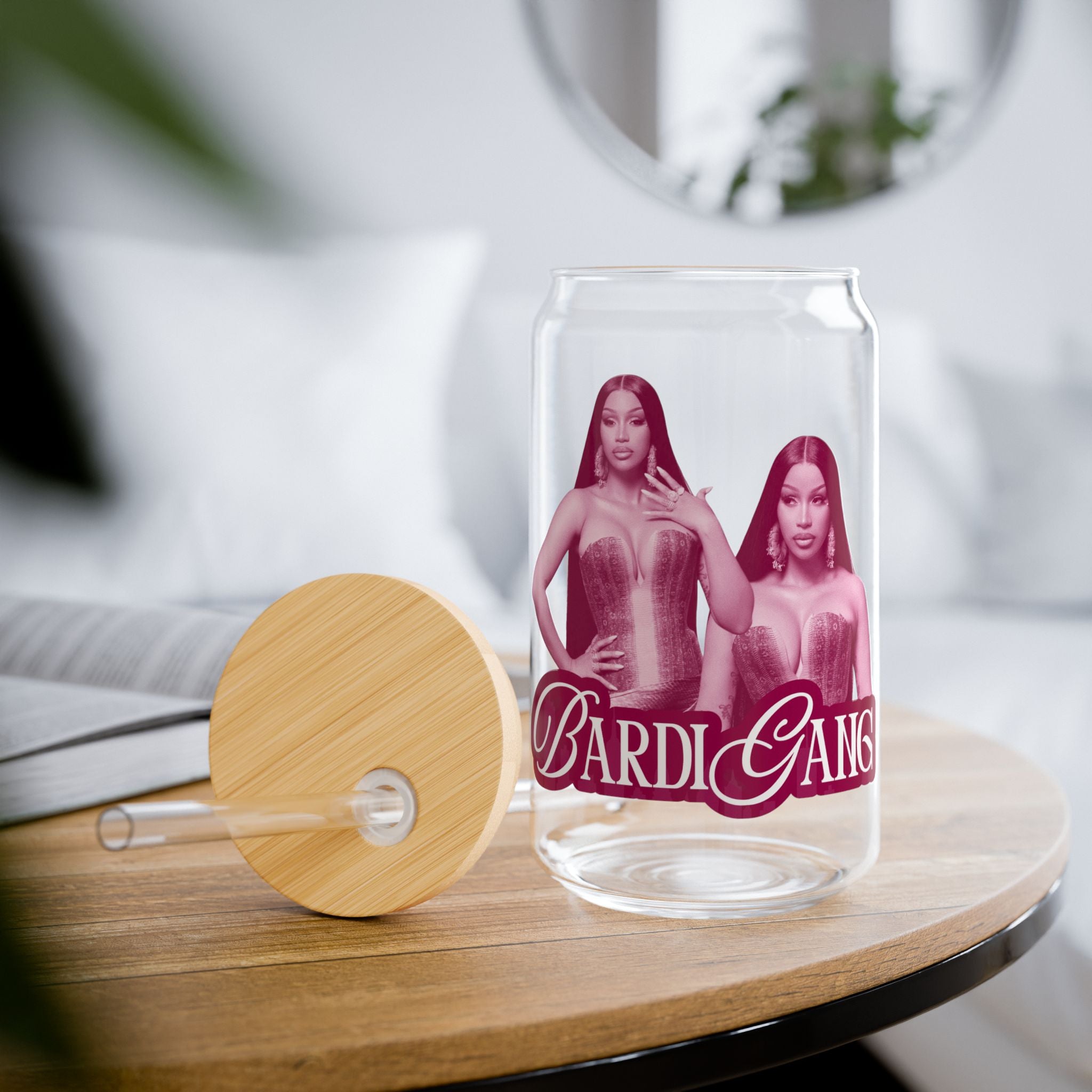 Cardi B Inspired Bardi Gang Sipper Glass