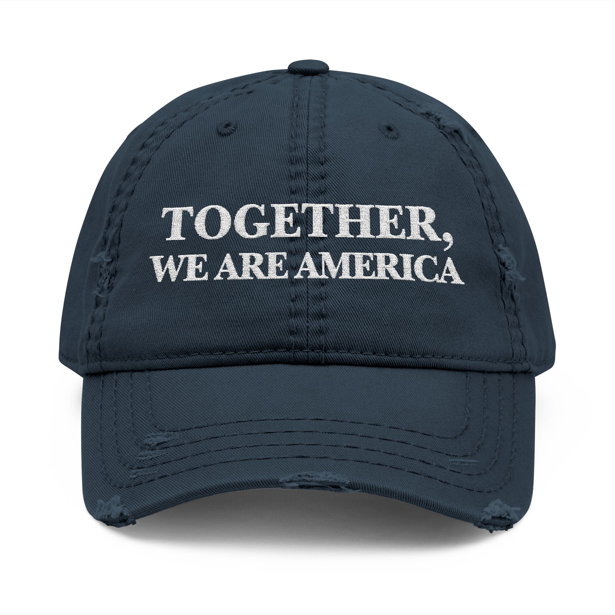 THE NEW AMERICAN HAT - Distressed Embroidered Dad Hat