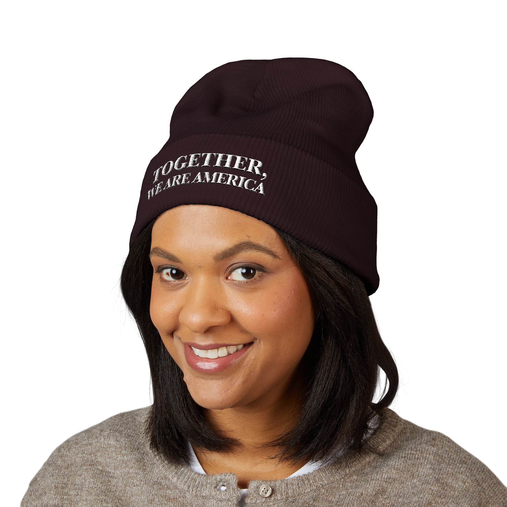THE NEW AMERICAN HAT - Embroidered Cuffed Beanie