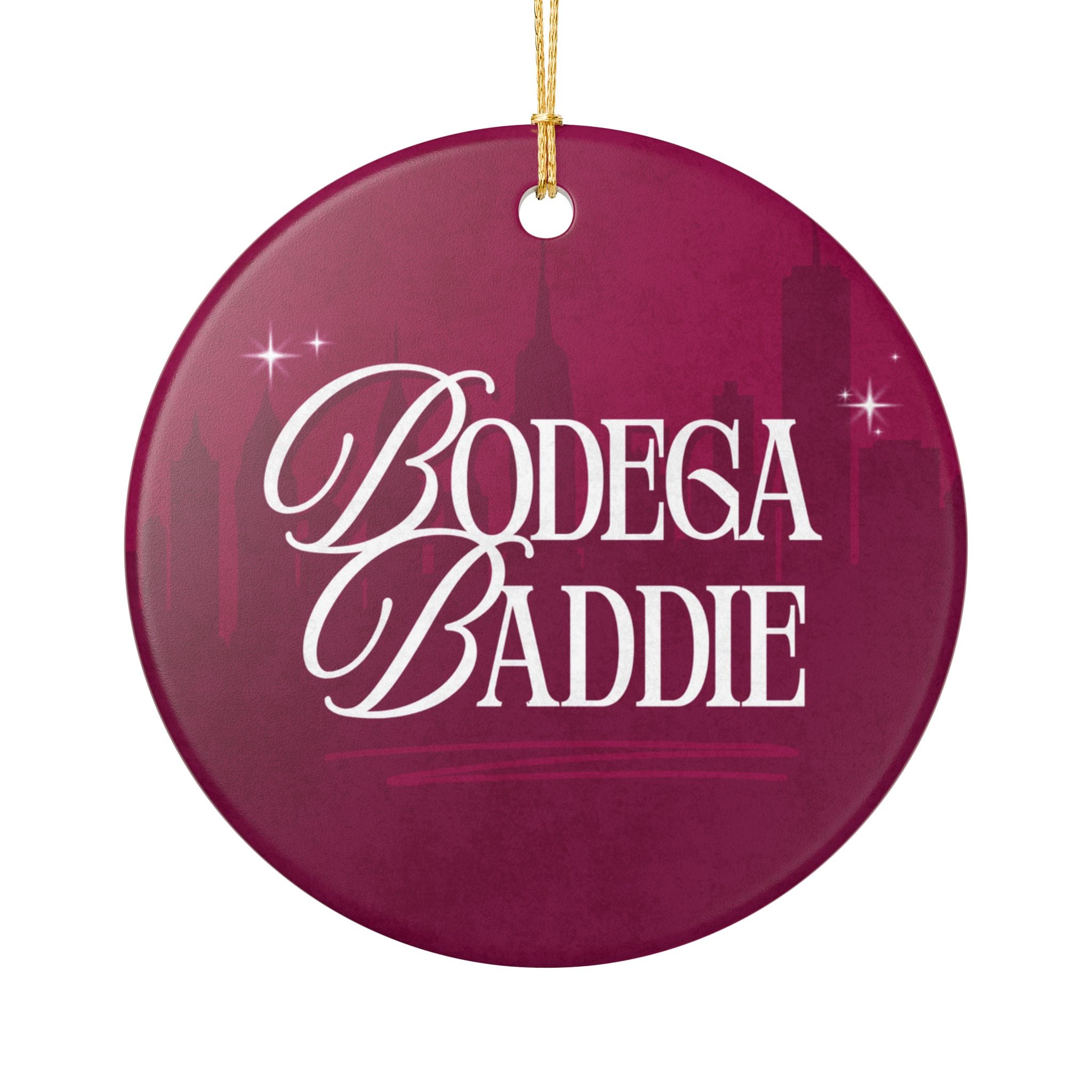 Bodega Baddie Ceramic Ornament (1pc), Cardi Inspired Christmas Decor