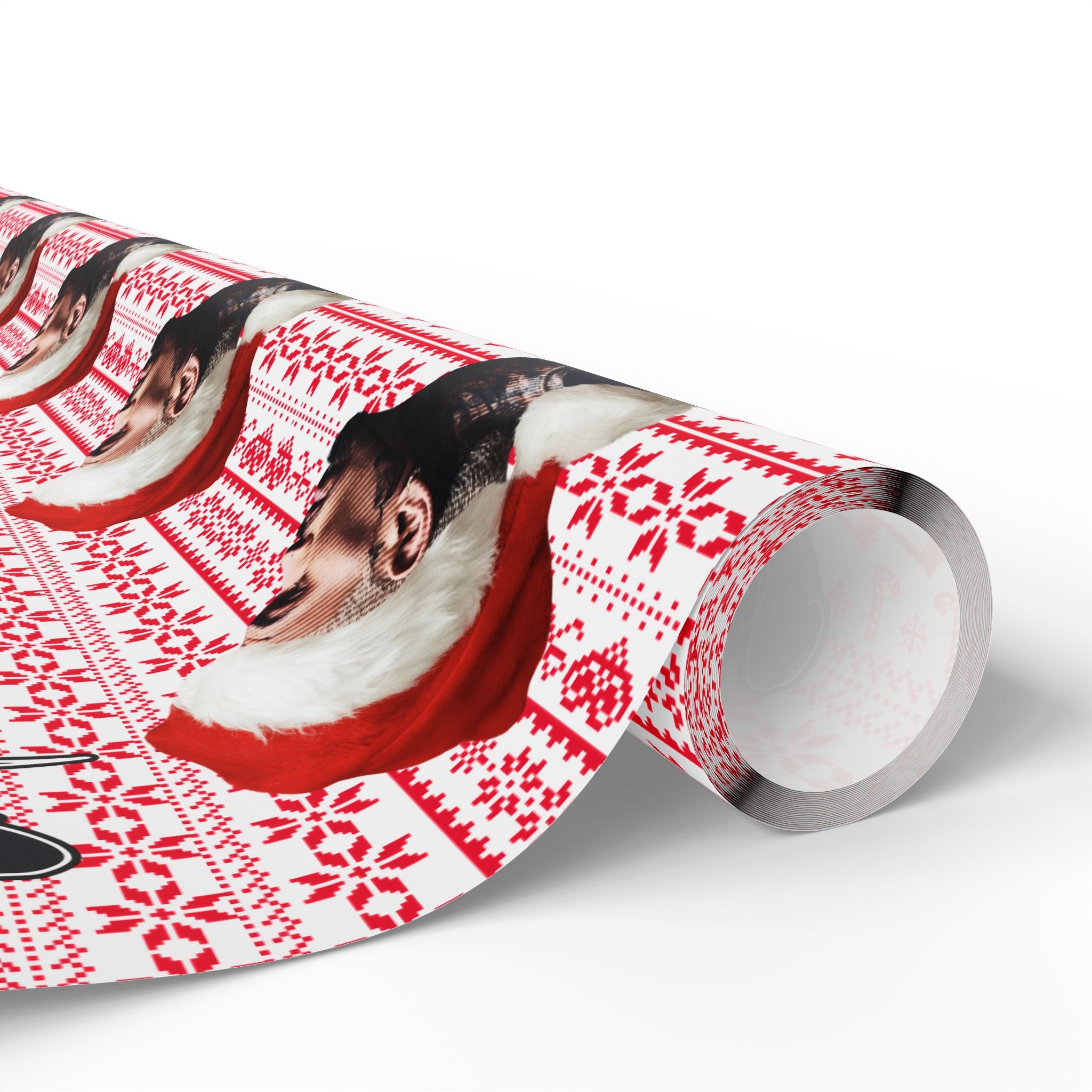 Chrismas Inspired Breezy Red & White Wrapping Paper