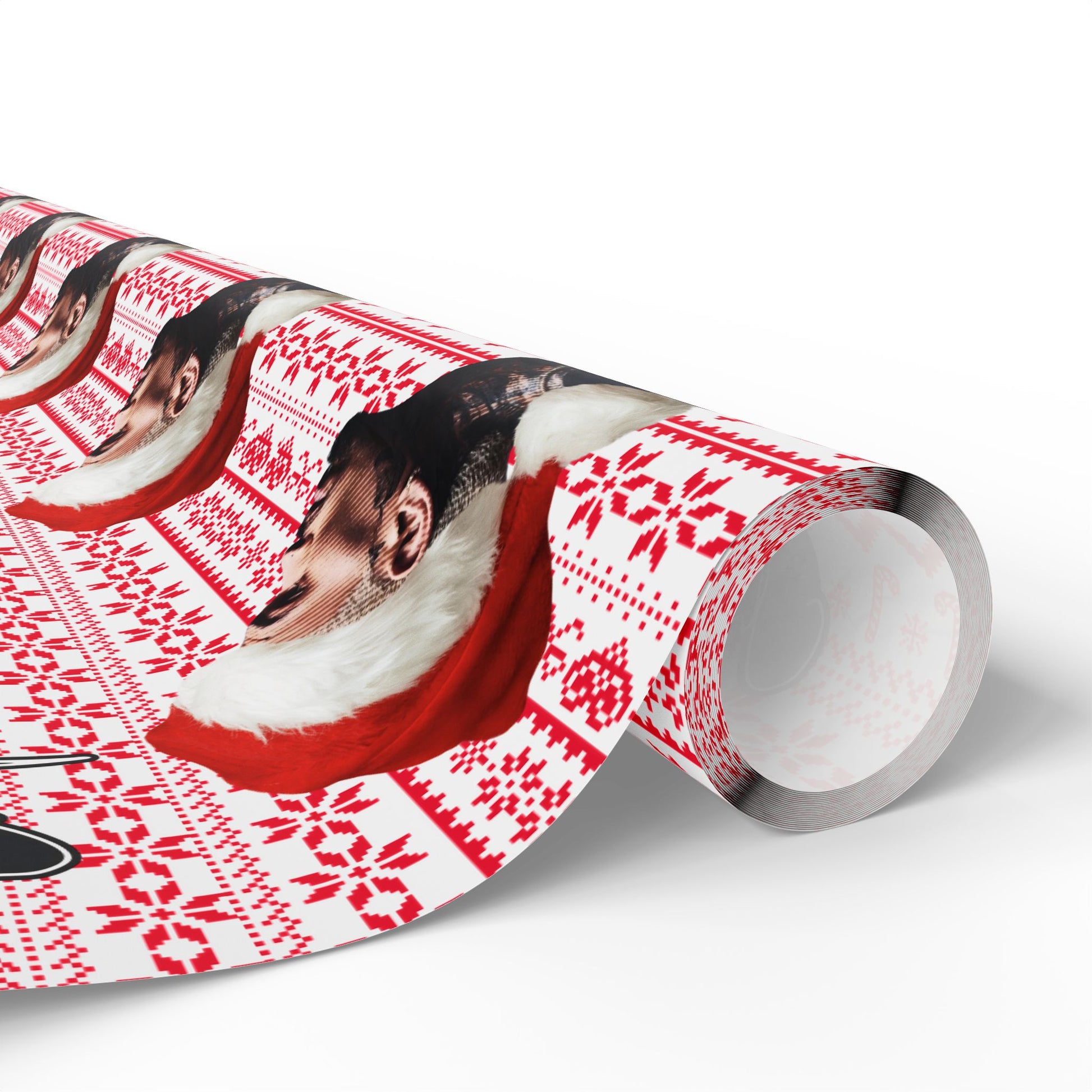 Chrismas Inspired Breezy Red & White Wrapping Paper