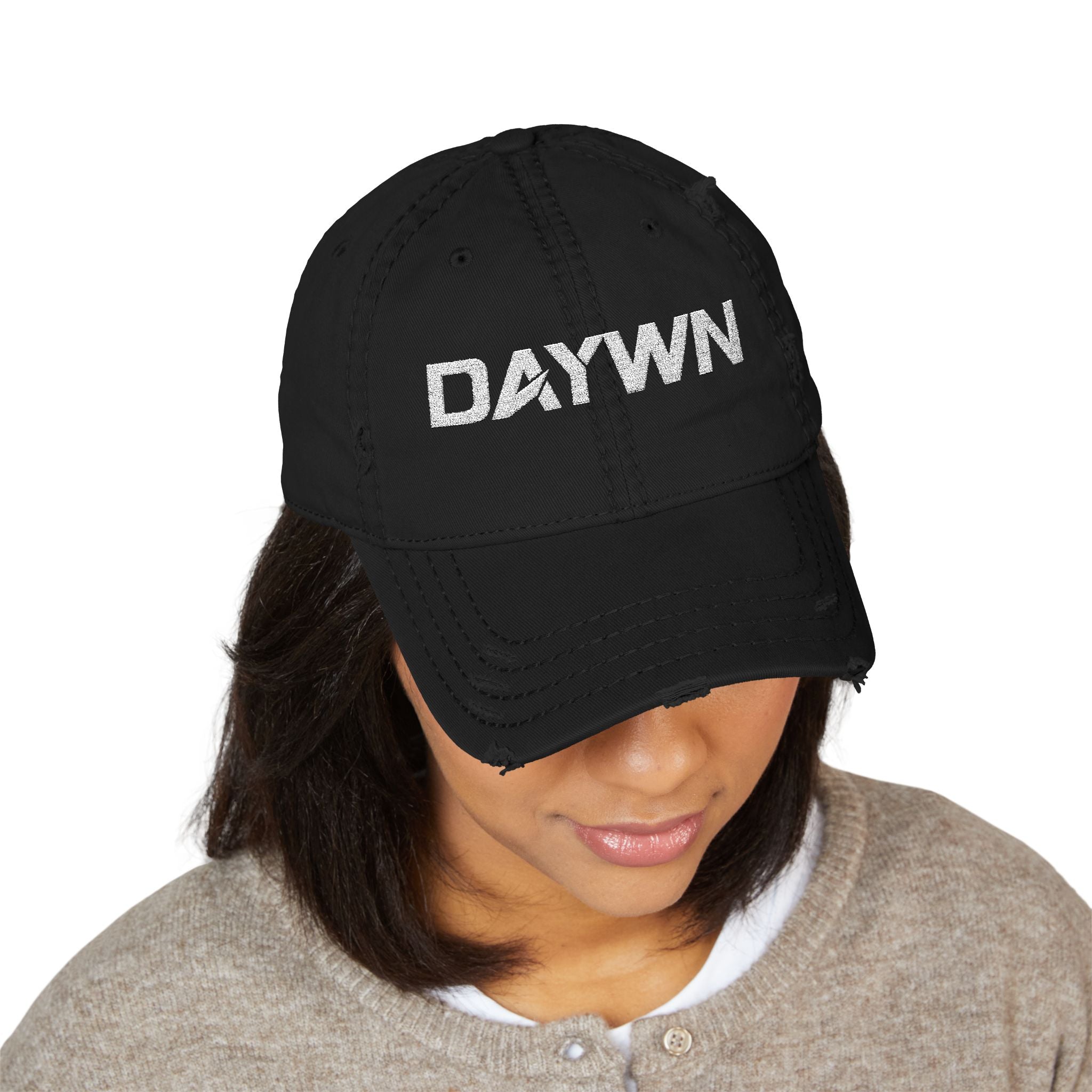 DAYWN Distressed Embroidered Dad Hat