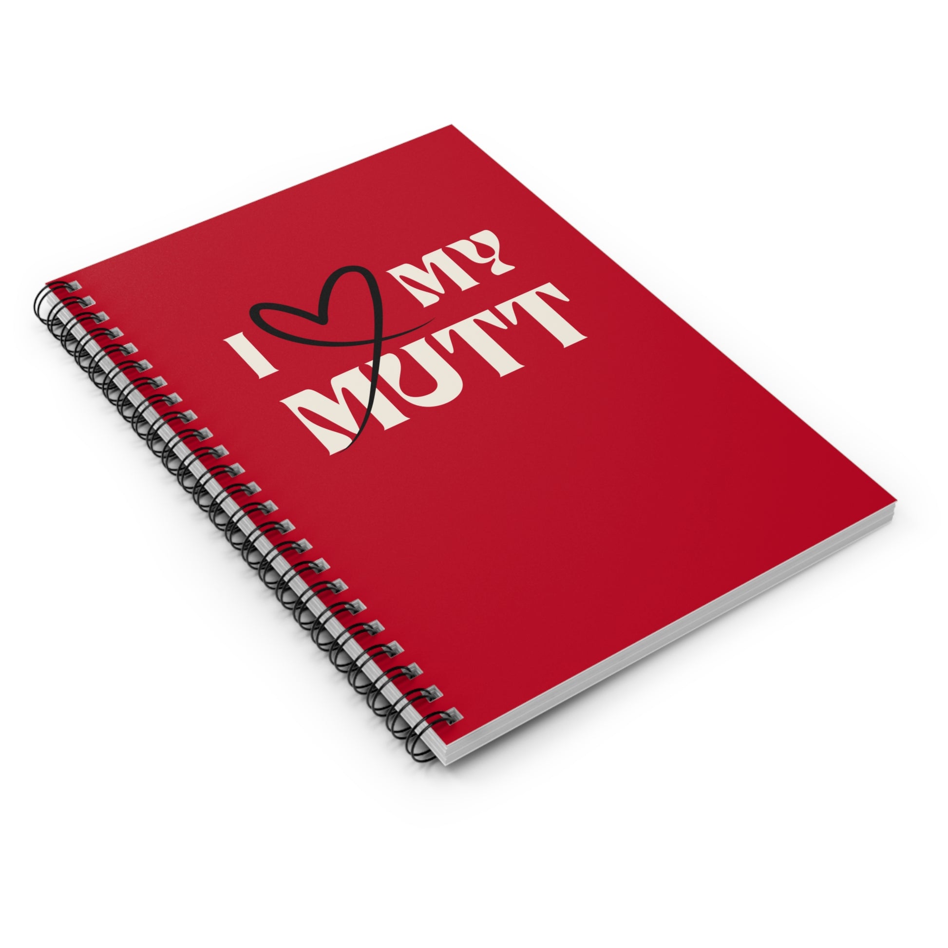 I ❤️ My Mutt Spiral Notebook Journal
