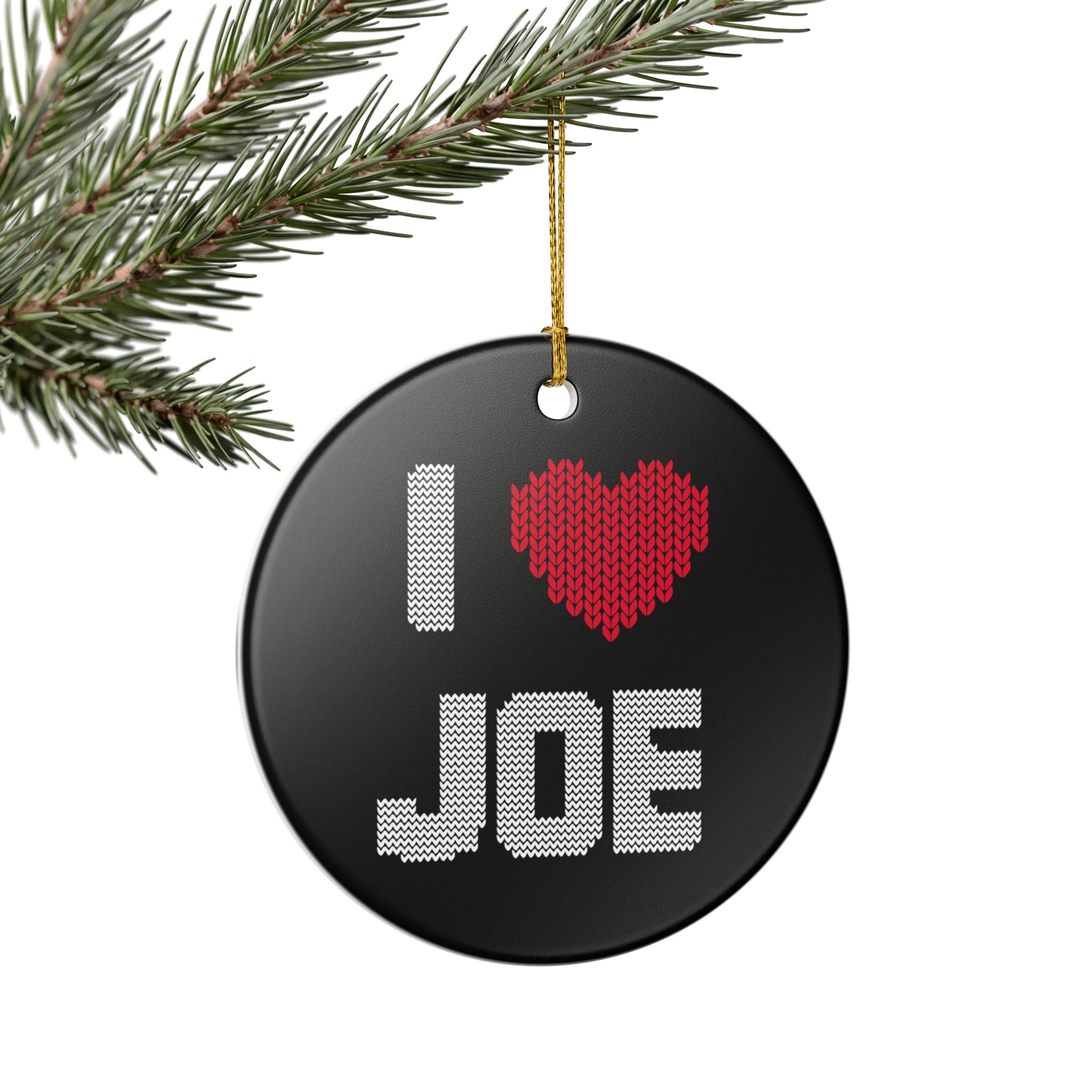I ❤️ Joe Ornament (1pc), Jonas Brothers  Inspired Christmas Decor
