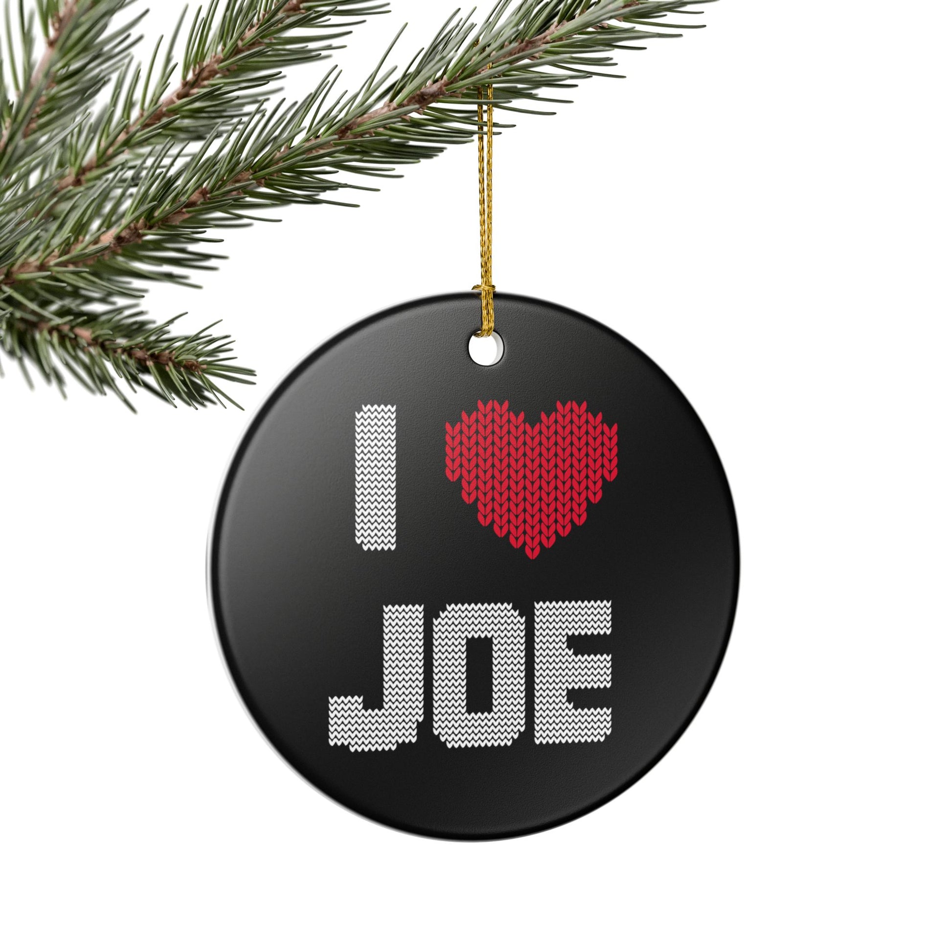 I ❤️ Joe Ornament (1pc), Jonas Brothers  Inspired Christmas Decor