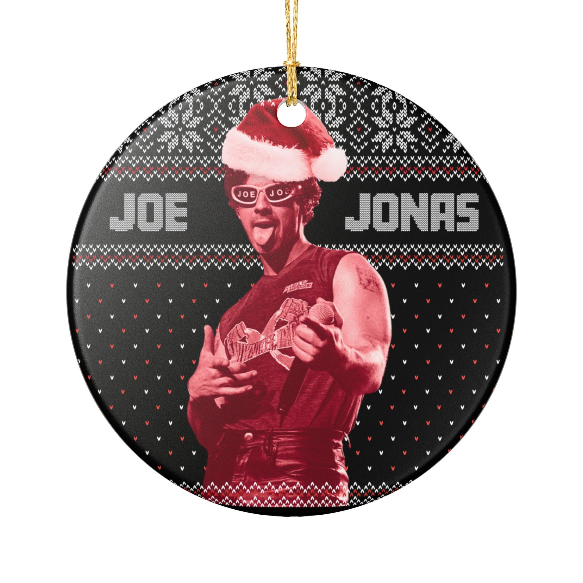 Joe Jonas Ugly Sweater Ornament (1pc), Jonas Brothers Inspired Christmas Decor