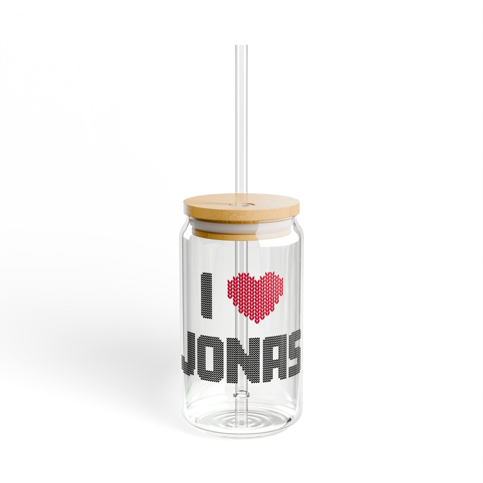 I Heart Jonas , Jonas Brothers Inspired Sipper Glass