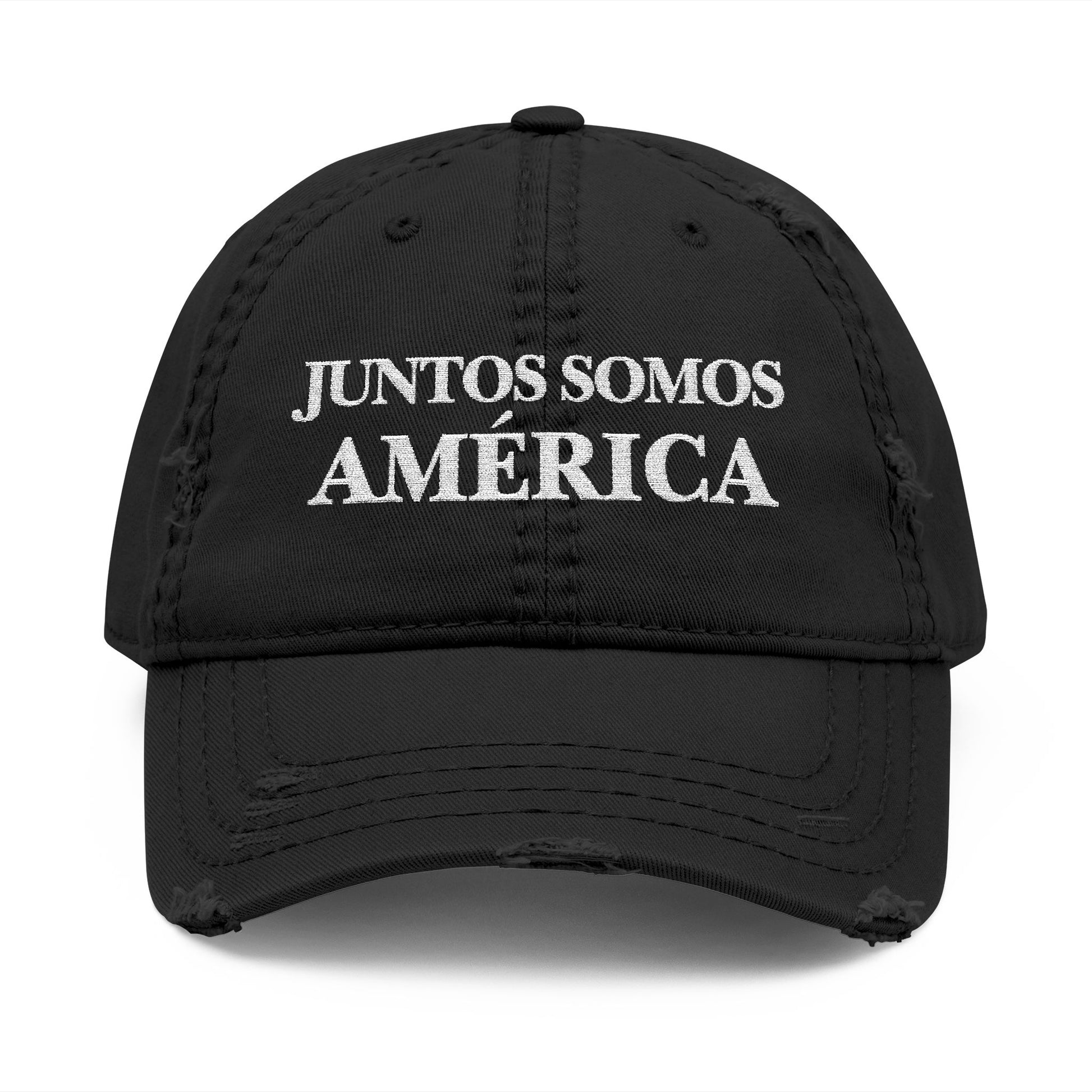 LA NUEVA GORRA AMERICANA - Distressed Embroidered Dad Hat
