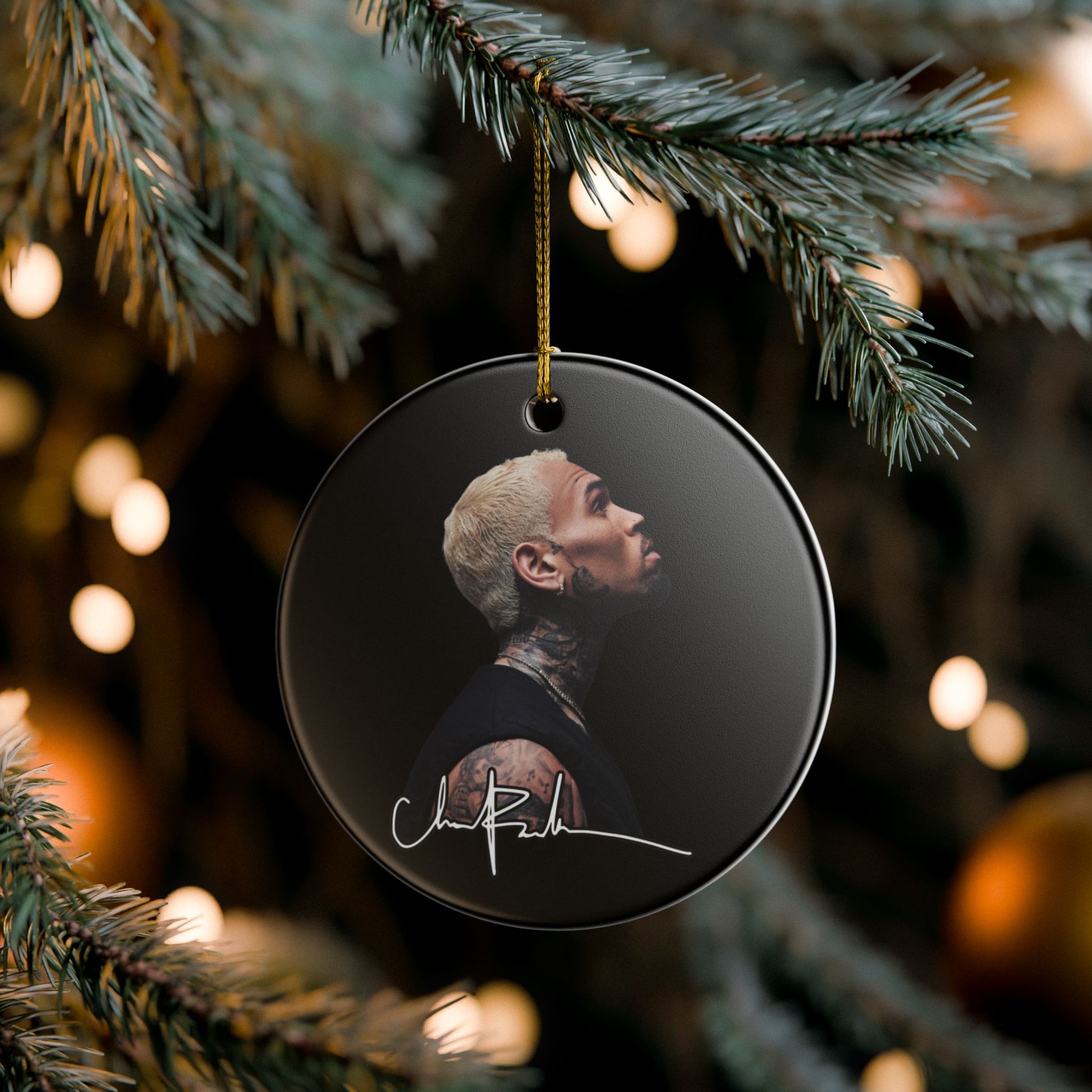 Breezy Signature Ornament (1pc), Chris Brown Inspired Christmas Decor