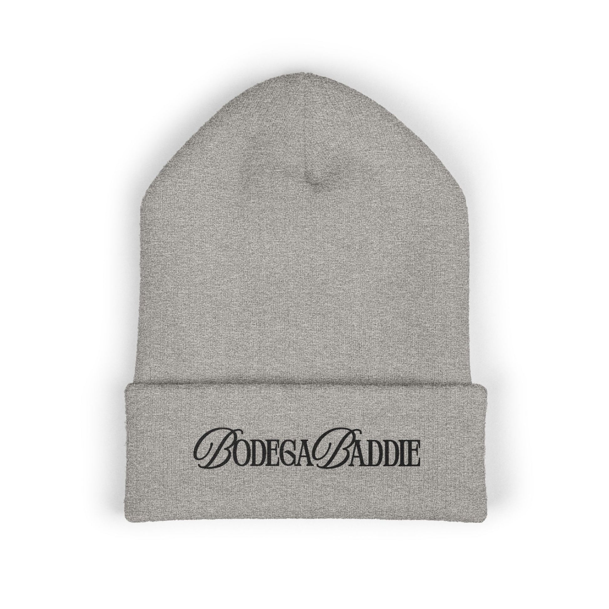 Bodega Baddie Cuffed Beanie, Embroidered Cardi Inspired Hat