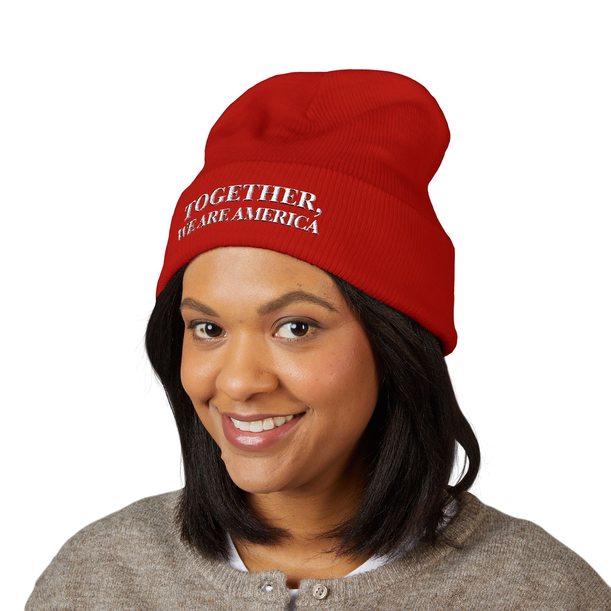 THE NEW AMERICAN HAT - Embroidered Cuffed Beanie