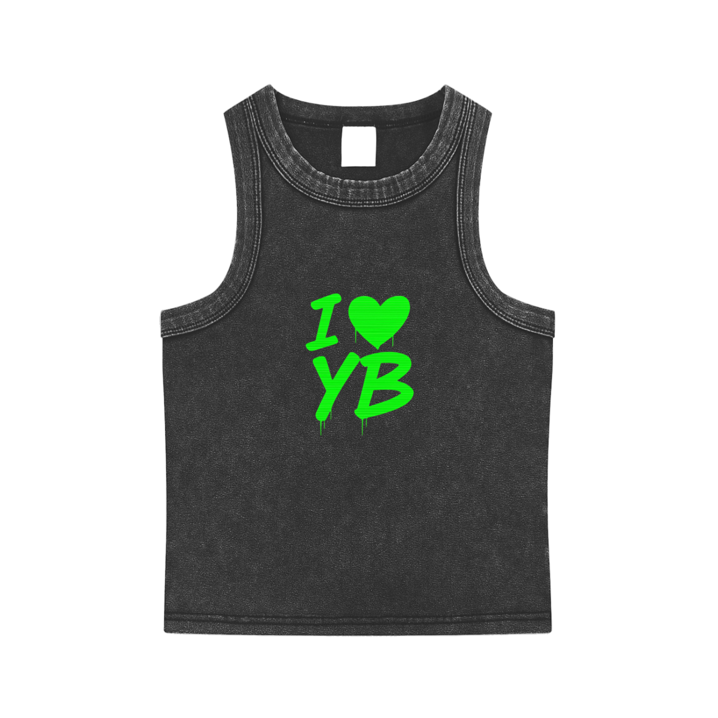 YB Inspired Washed Cropped Tank Top