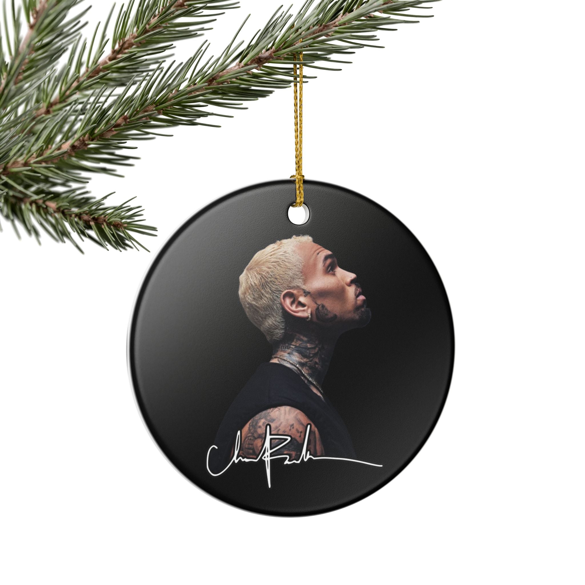 Breezy Signature Ornament (1pc), Chris Brown Inspired Christmas Decor