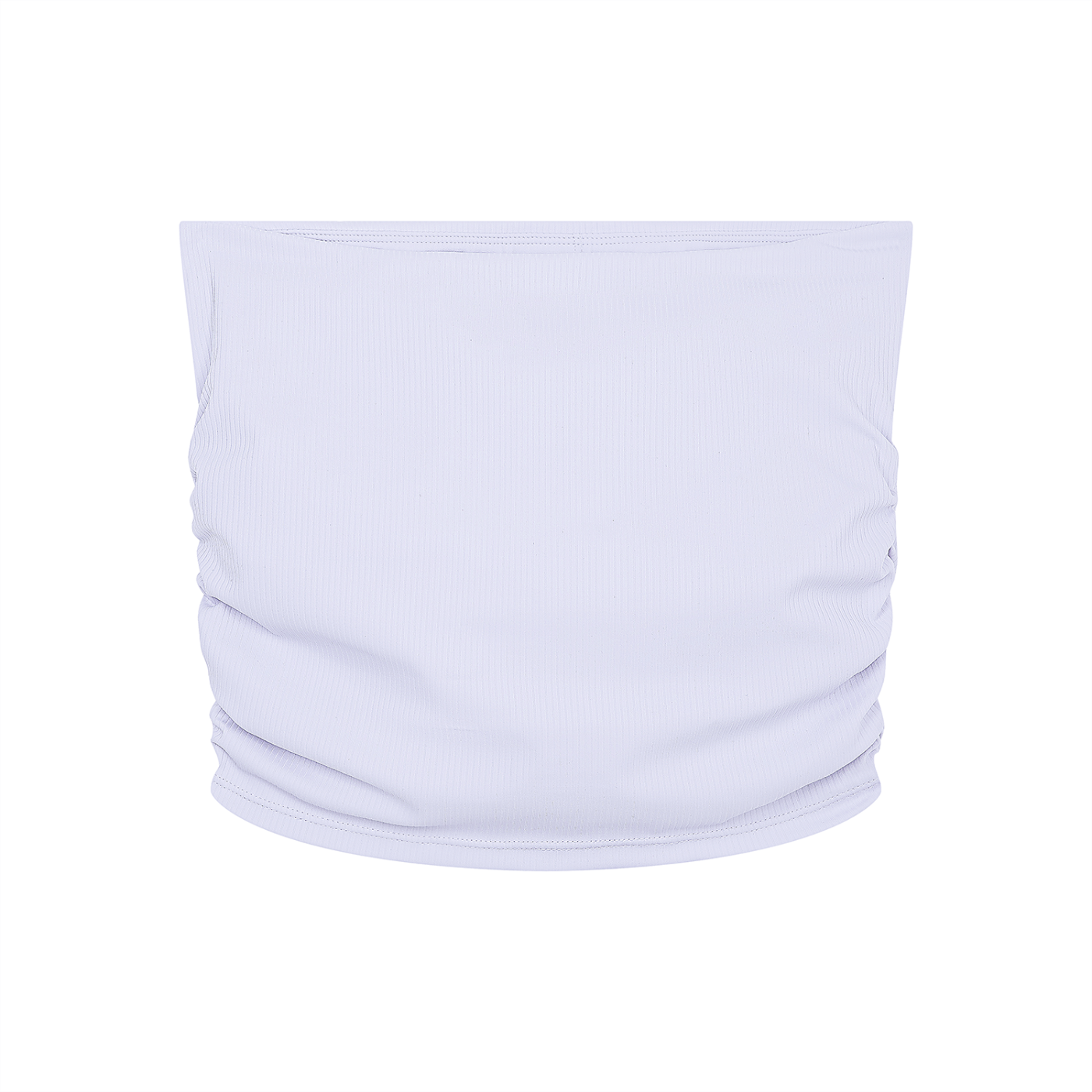 Kehlani Inspired Black Starter Logo Ruched Cropped  Tube Top