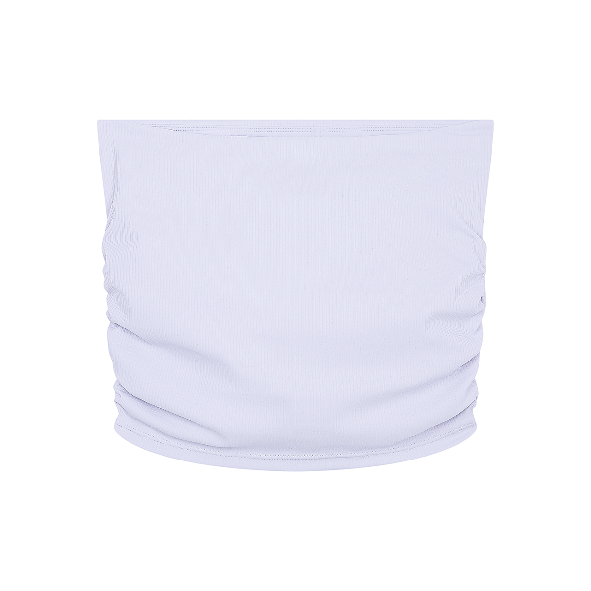 Kehlani Inspired Black Starter Logo Ruched Cropped  Tube Top