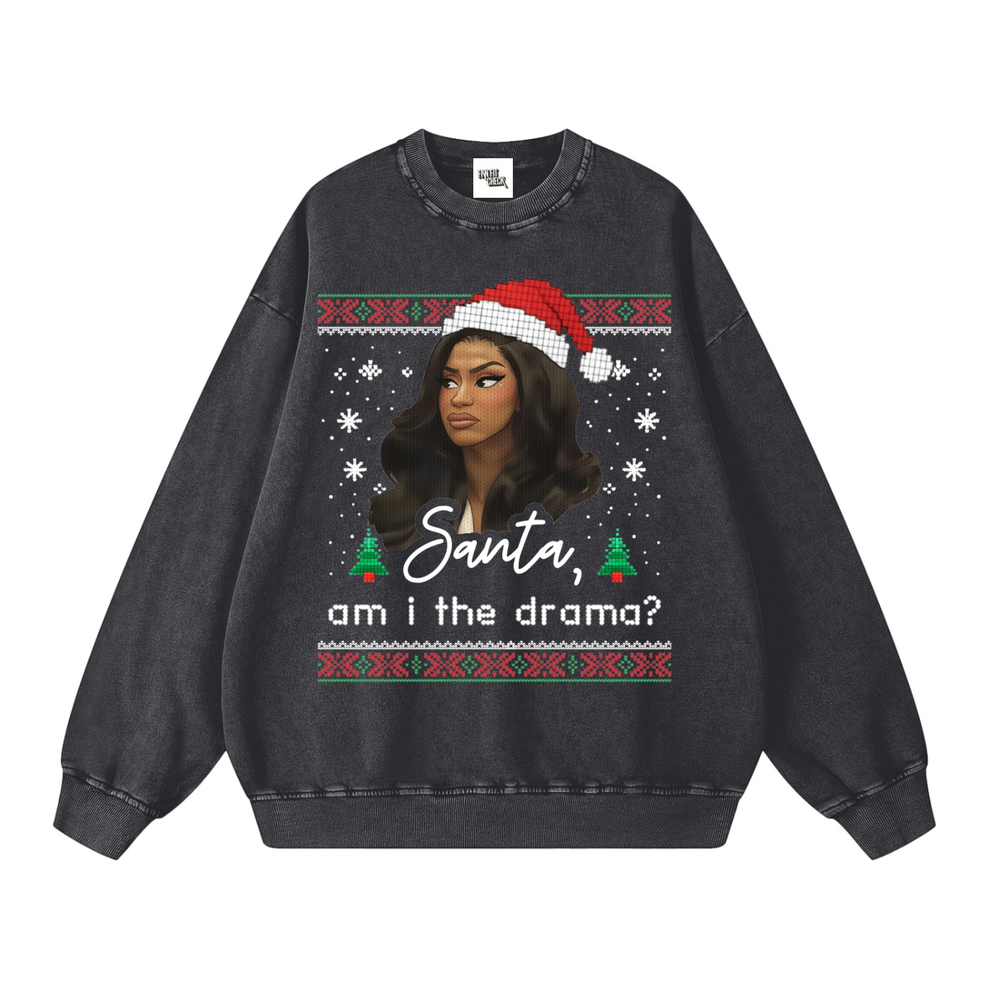 Holiday Sweater ,Cardi B,Christmas Sweater,Christmas Sweatshirt,Concert Wear,Gift for her,Fan Wear,Street Wear,Fall Wear,Winter Wear