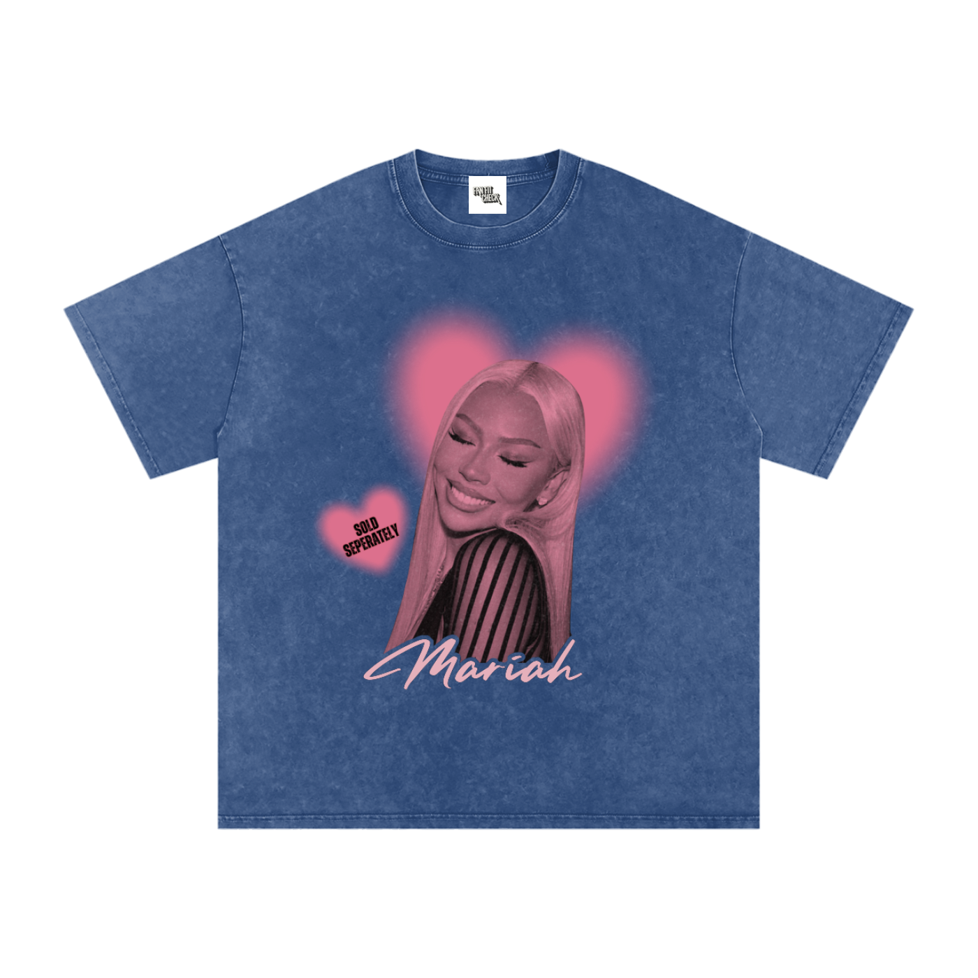 T-Shirt,Mariah the Scientist,Hearts Sold Separately,Oversized,Washed Tee,Conert Wear,Street Wear,Everyday Wear,Graphic Tee,Spring Wear