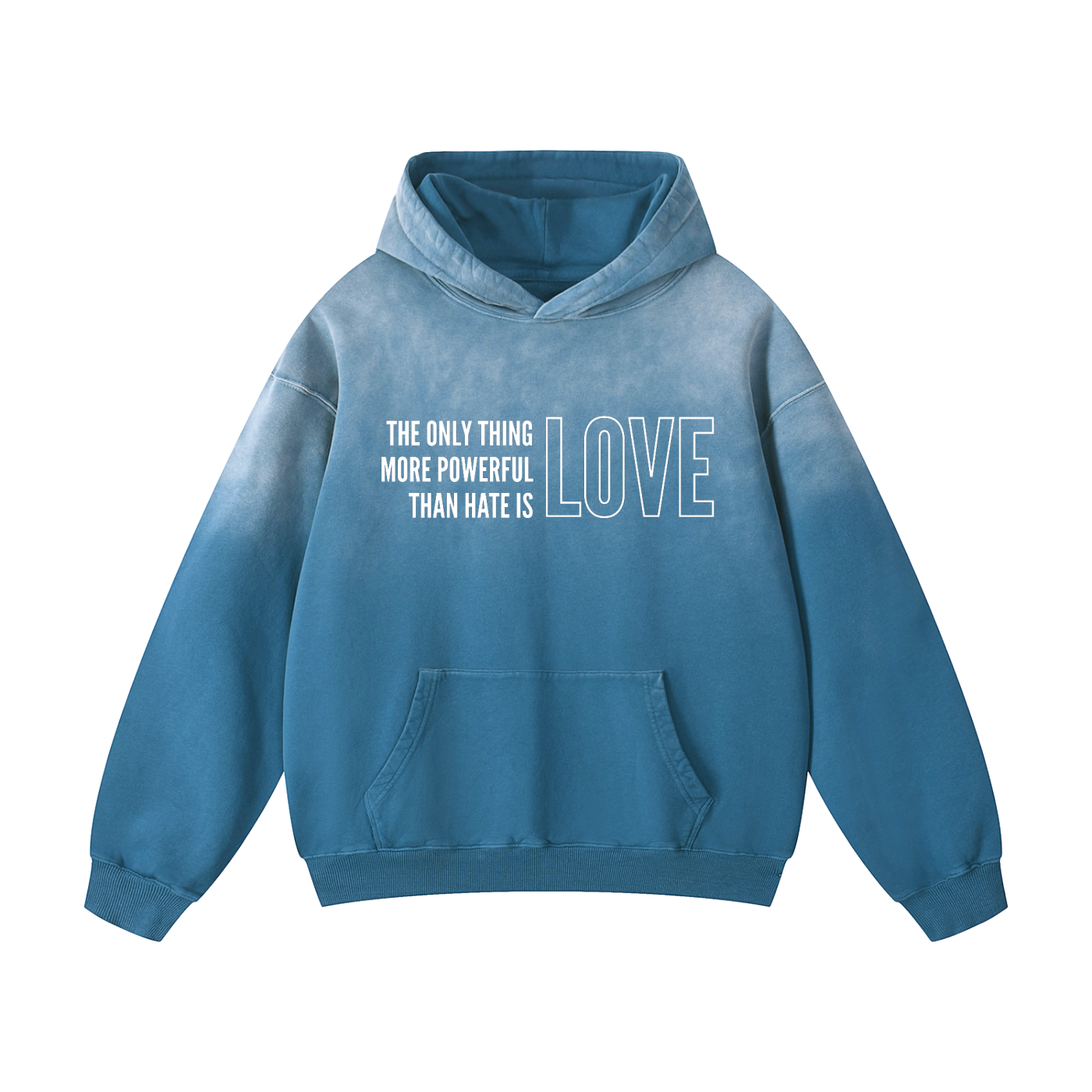 THE POWER OF LOVE - Sunfade Oversized Hoodie