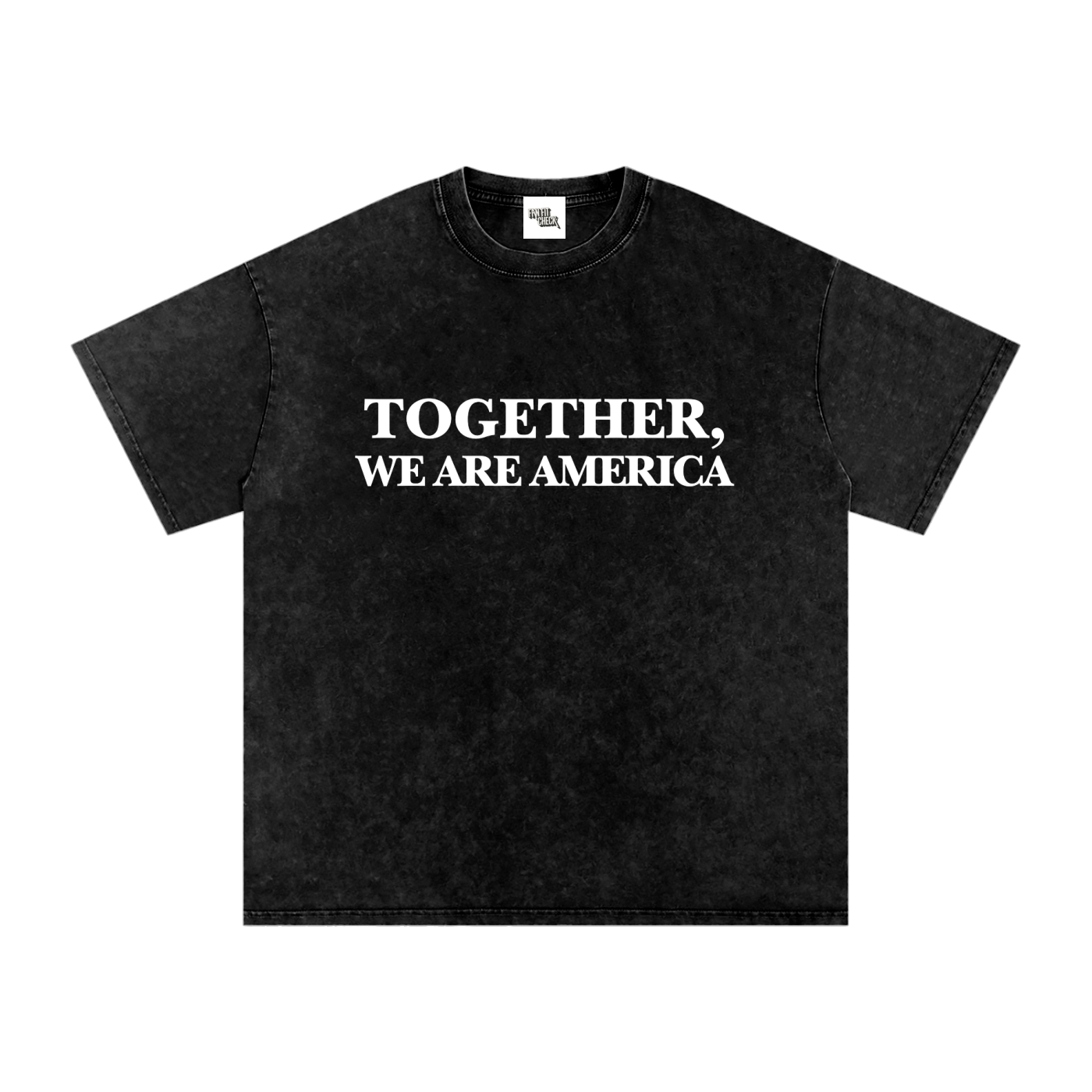 TOGETHER, WE ARE AMERICA - Washed Oversized T-Shirt
