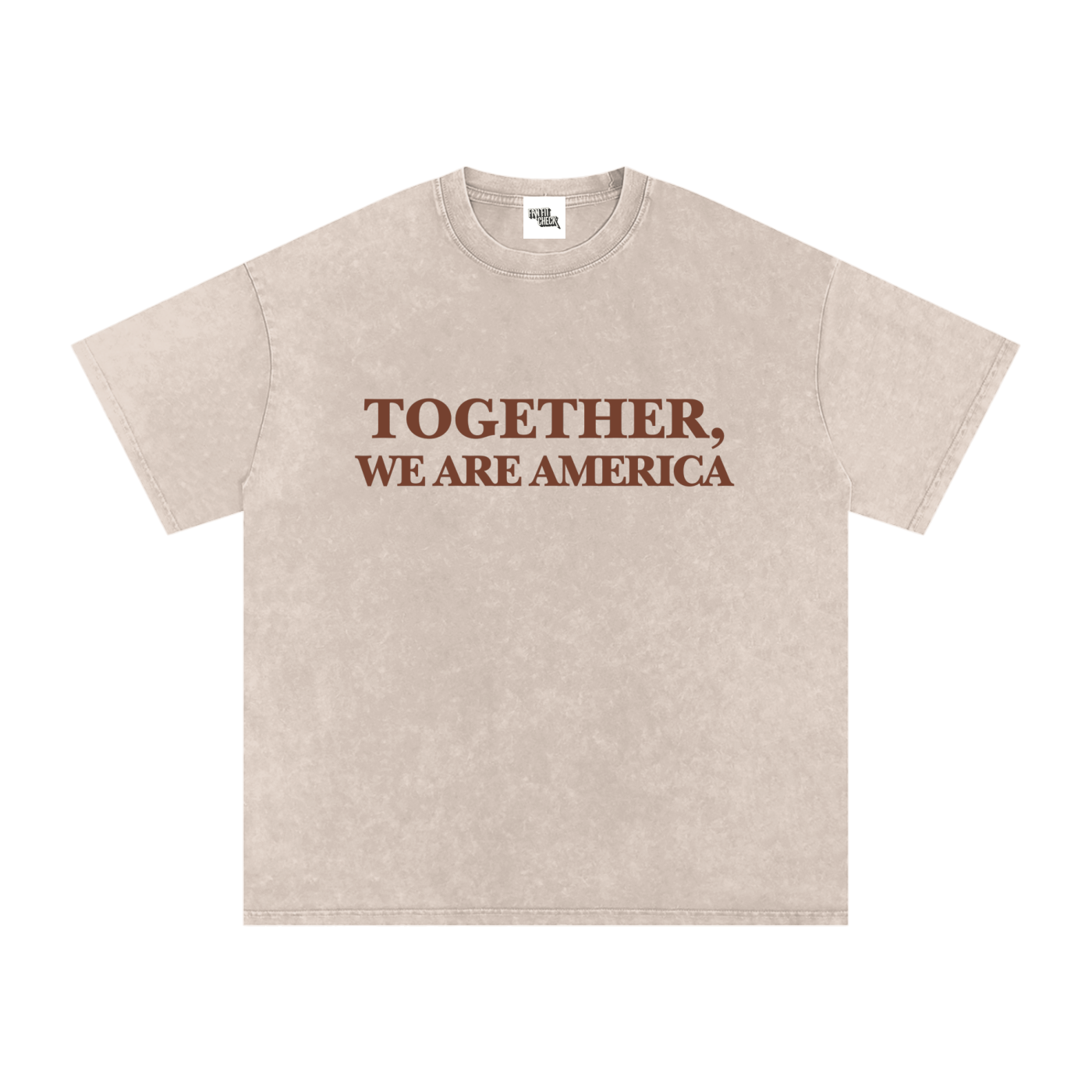 TOGETHER, WE ARE AMERICA - Washed Oversized T-Shirt
