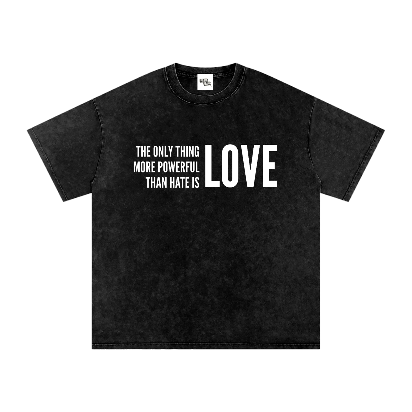 THE POWER OF LOVE - Washed Oversized T-Shirt