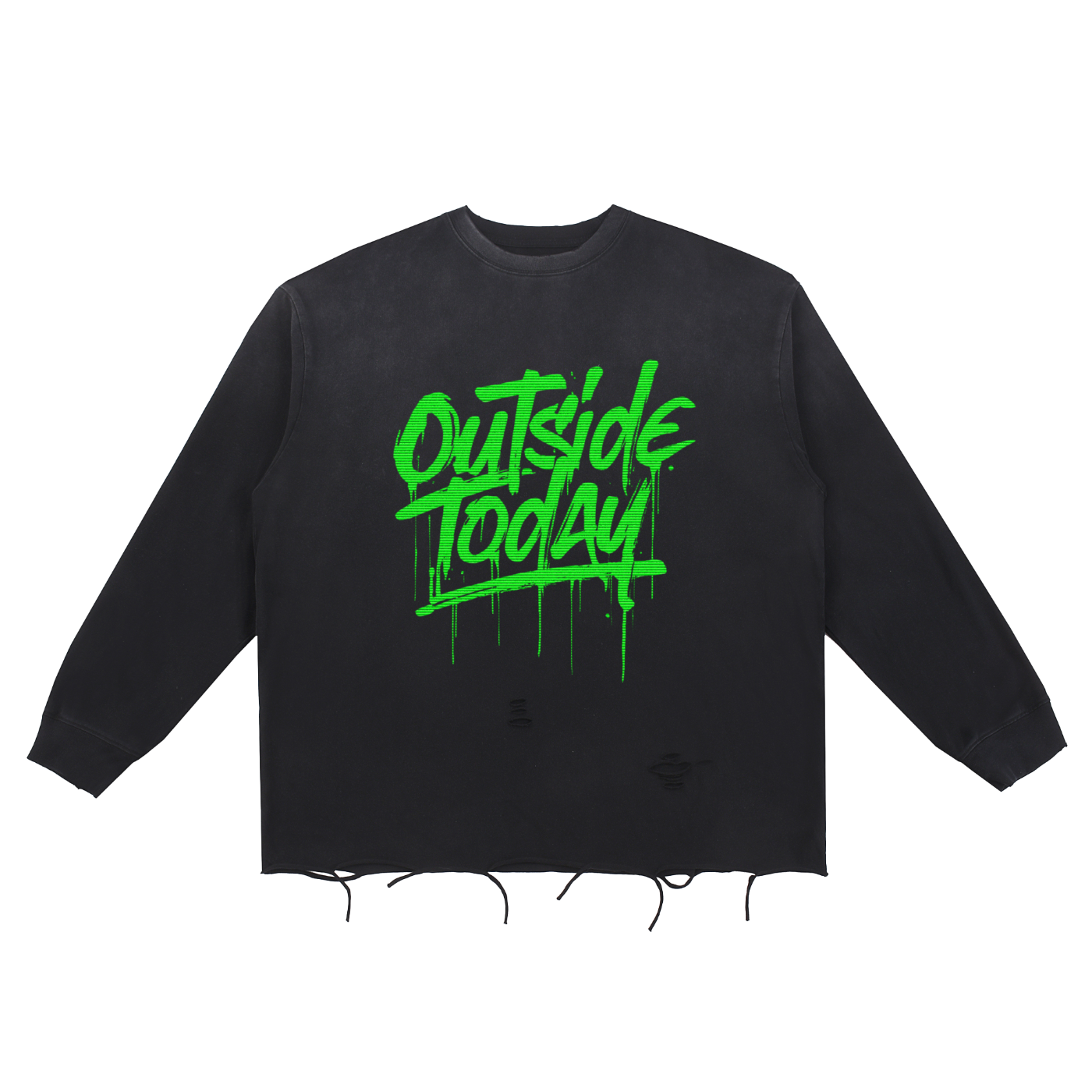 YB Inspired Washed Raw Edge T-Shirt