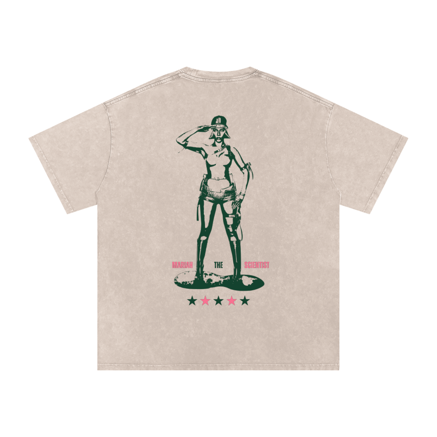 T-Shirt,Oversized,Graphic Tee,Washed Tee,Mariah the Scientist,Concert Wear,Custom Wear,Cotton,Spring Wear,Winter Wear