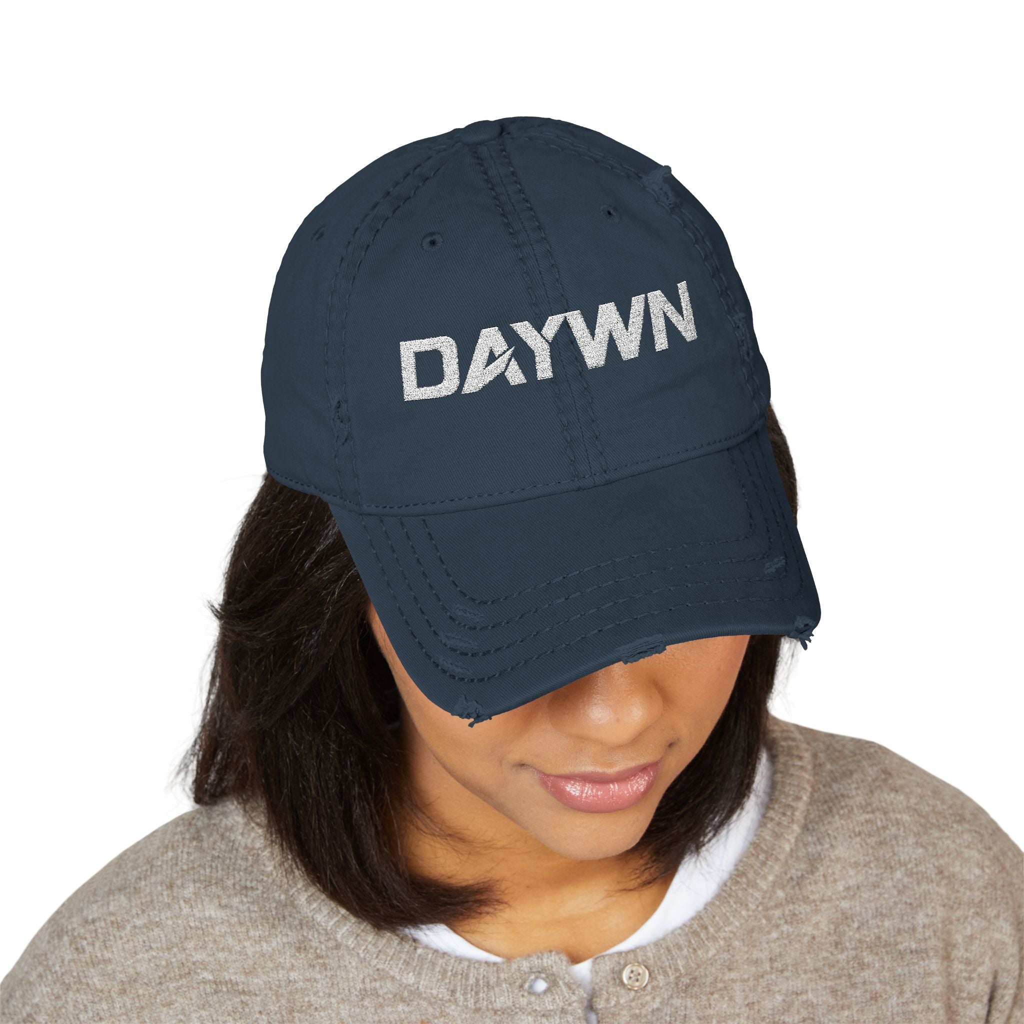 DAYWN Distressed Embroidered Dad Hat