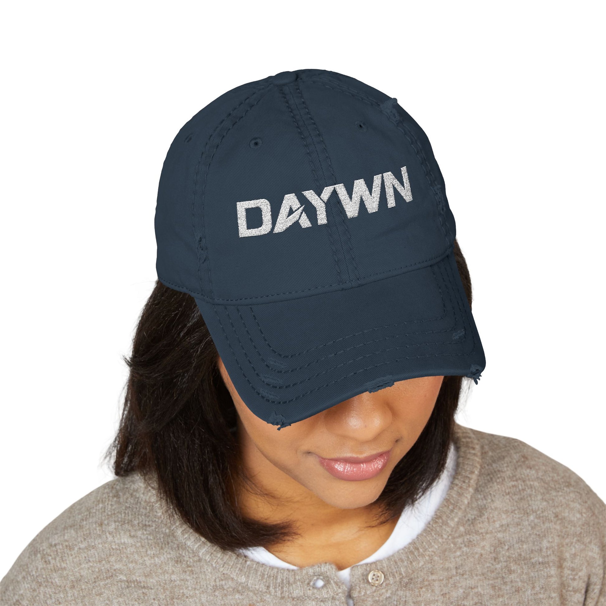 DAYWN Distressed Embroidered Dad Hat