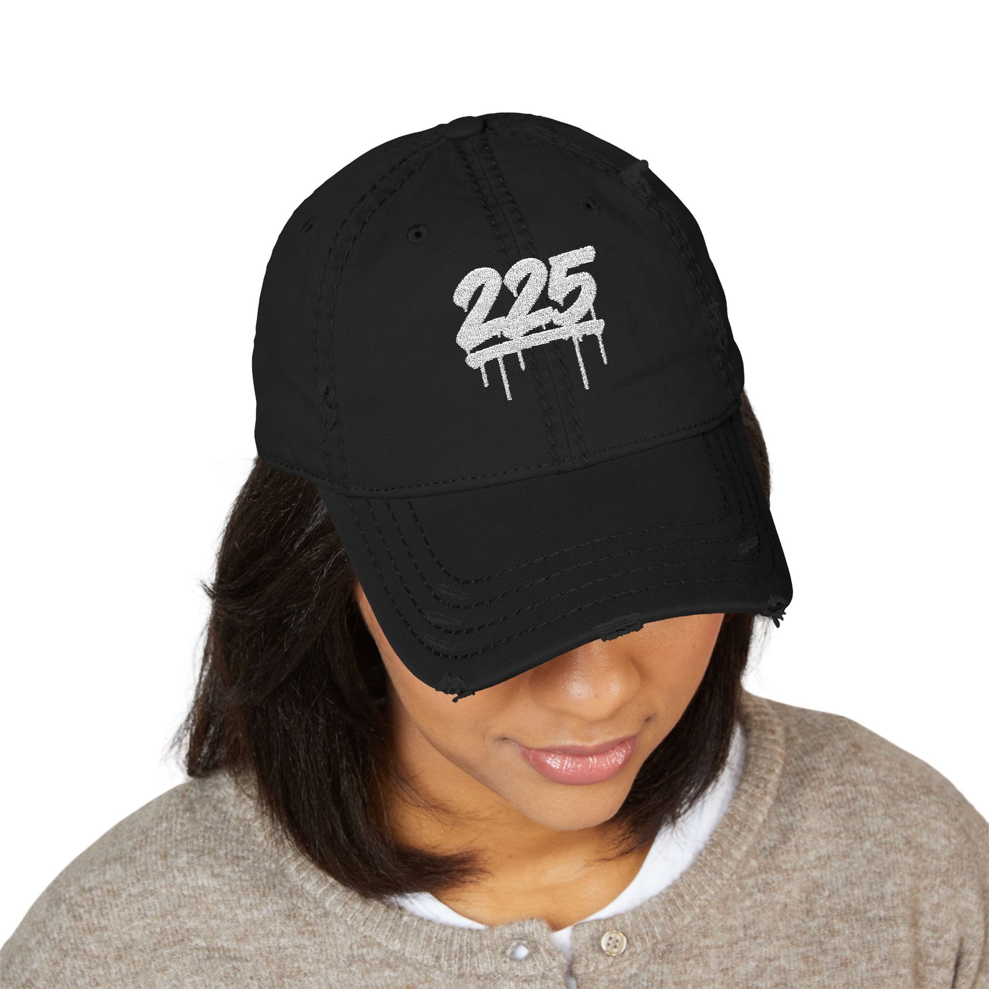 YB Baton Rouge Inspired Embroidery Distressed Dad Hat