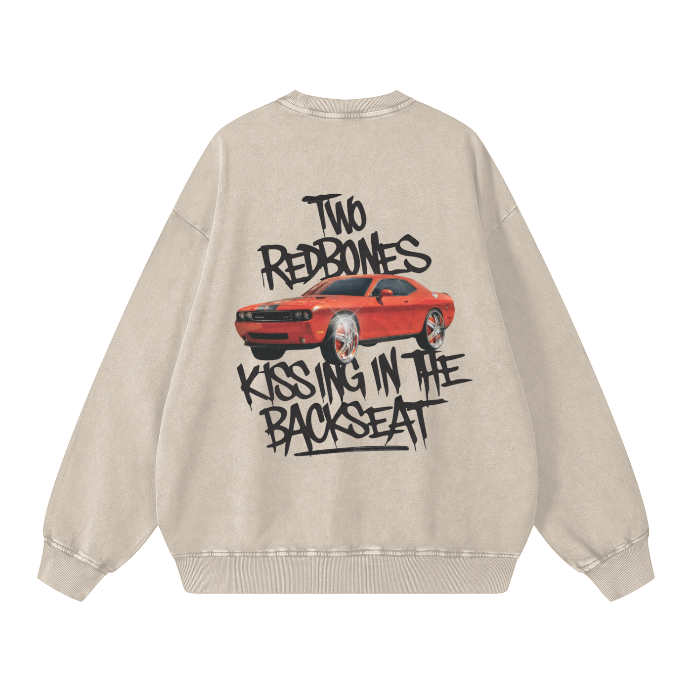 Lil Boosie Inspired Washed Oversized Sweatshirt