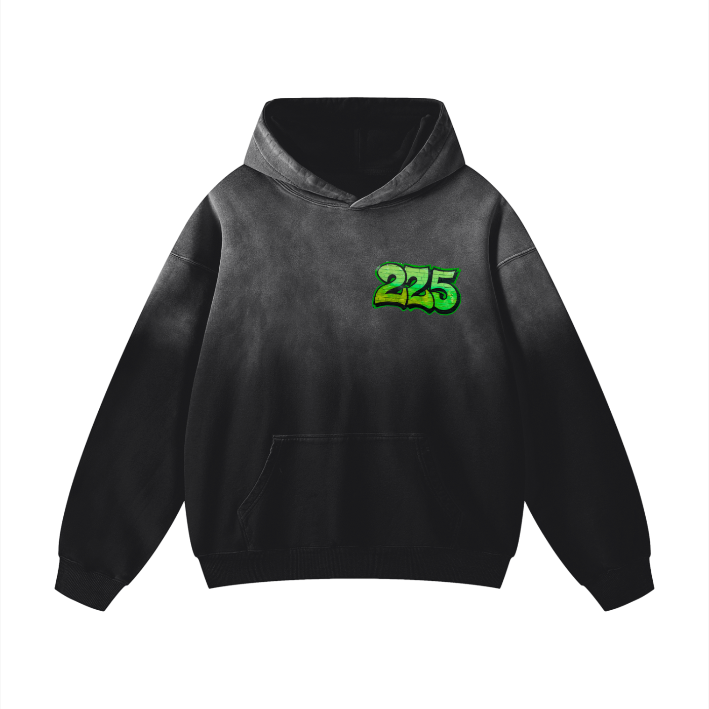 225 YB Inspired Sunfade Oversized Hoodie