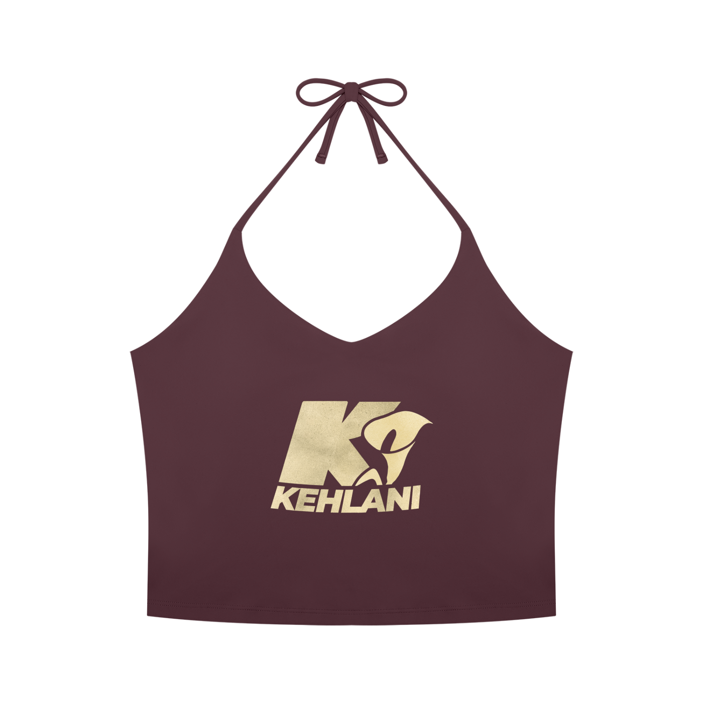 Kehlani Inspired Cream Starter Logo Halter Tank