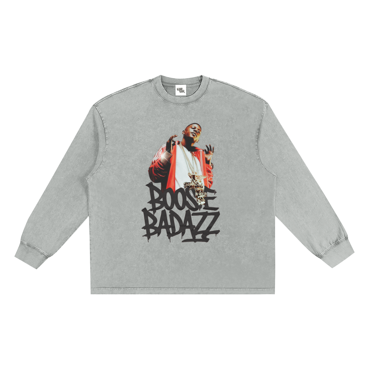Lil Boosie Inspired Washed Frayed Edge T-Shirt