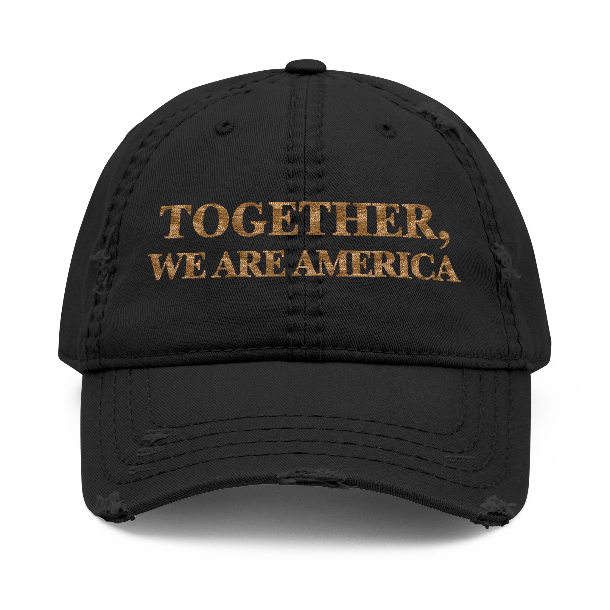 THE NEW AMERICAN HAT - Distressed Embroidered Dad Hat