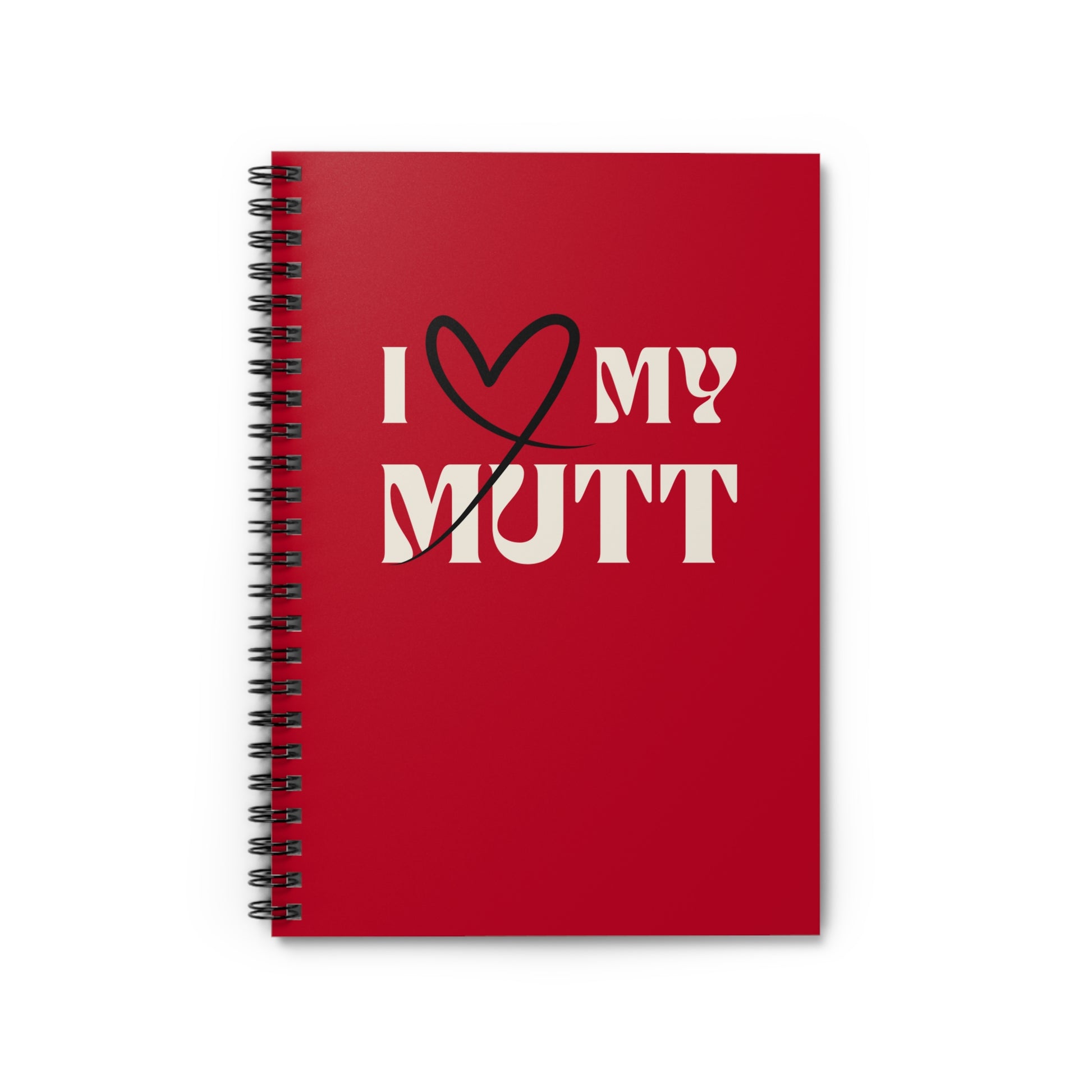I ❤️ My Mutt Spiral Notebook Journal